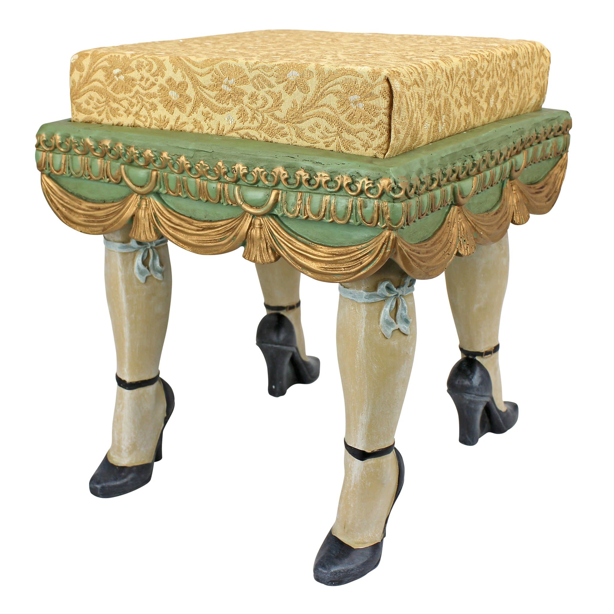 Design Toscano Folies Bergere Boudoir Stool,Full Color