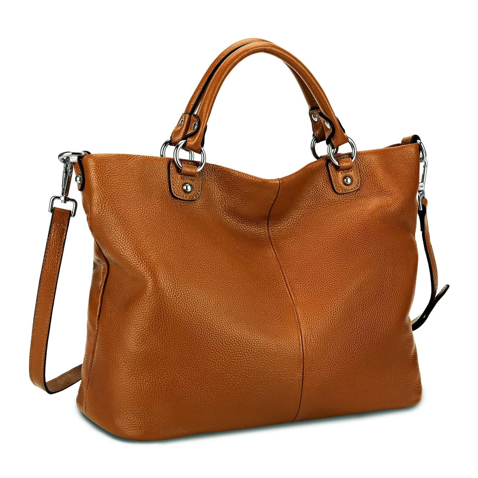 Women's Soft Leather Tote Bag, Top Satchel Purses and Handbags