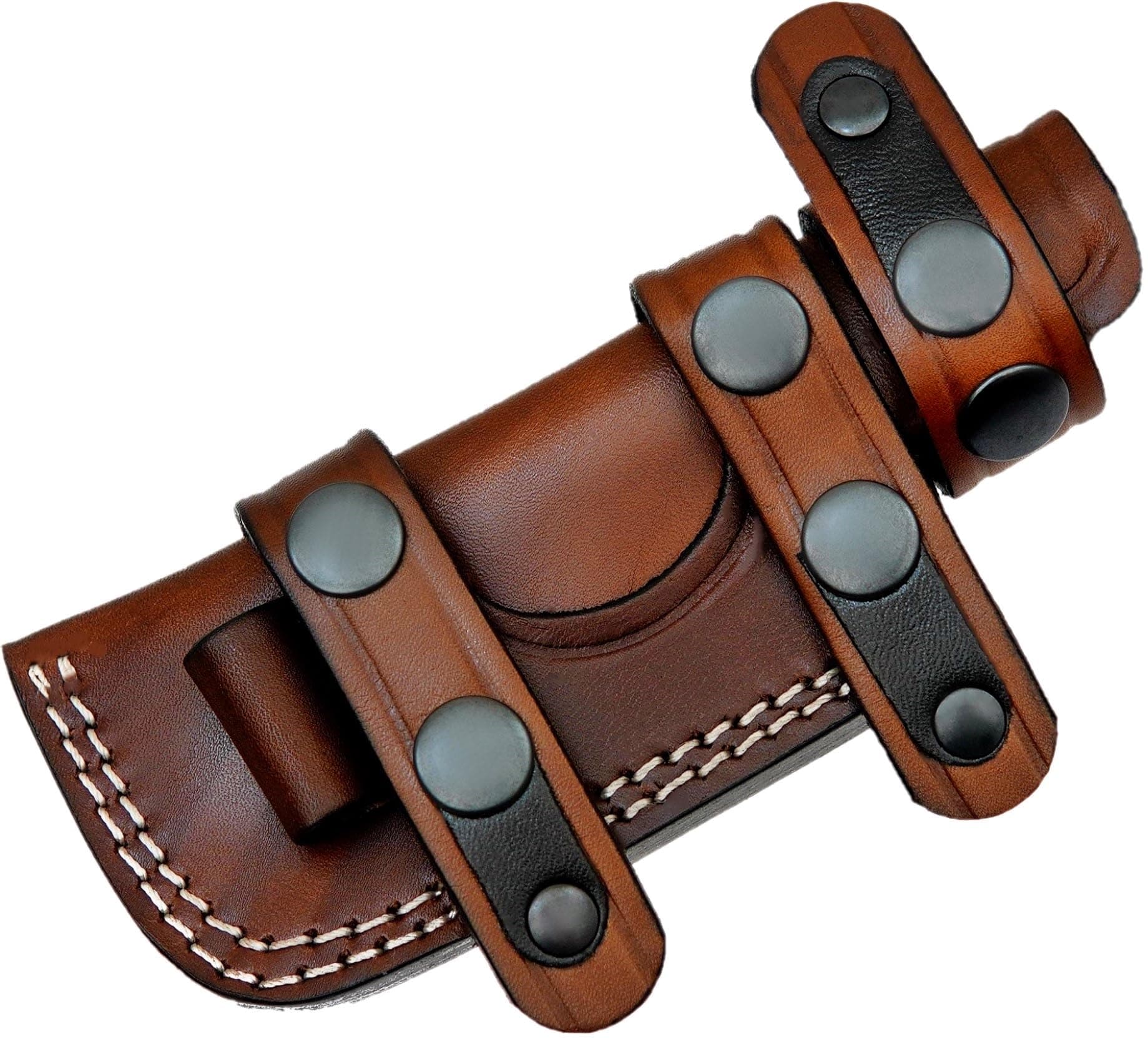 Leather Knife Sheaths for Fixed Blade Knives, Small Knife Sheath RIGHT HAND Leather Knife Sheath for Belt, Leather Knife Holster Belt Knife Holder, Horizontal Knife Sheath for Belt No:125