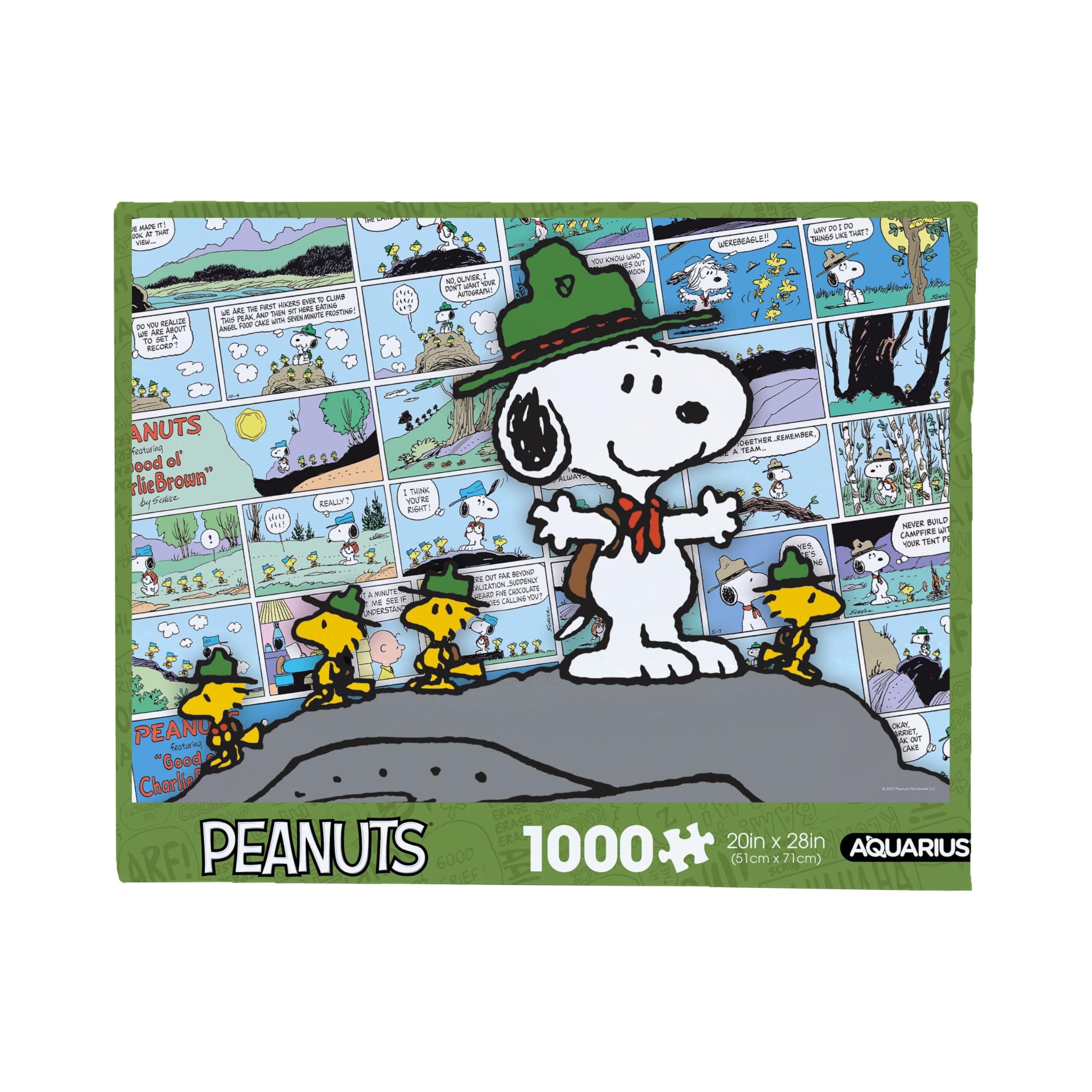 Peanuts Snoopy Beagle Scouts - Comic 1000 Piece Jigsaw Puzzle(1000 Piece Jigsaw Puzzle) - Glare Free - Precision Fit - Officially Licensed Peanuts Merchandise & Collectibles - 20x28 Inches