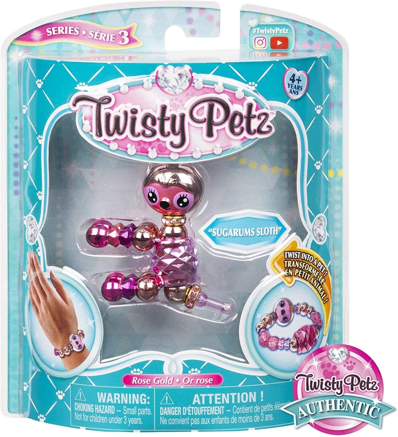 Twisty Petz Single Pack, 6044185: Wearable Bracelet, Multi-Colour, Animal Theme, Unisex, Jewelry