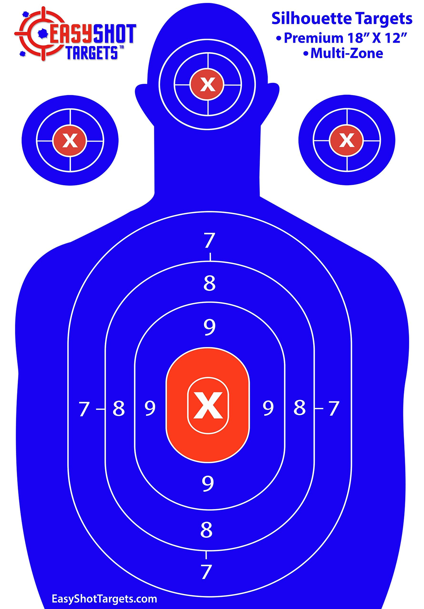 Shooting Targets 12 x 18inch Targets Highly Visible Neon Silhouette Paper Targets Heavy-Duty Paper Targets for Shooting in Short and Long Range Hunting Practice