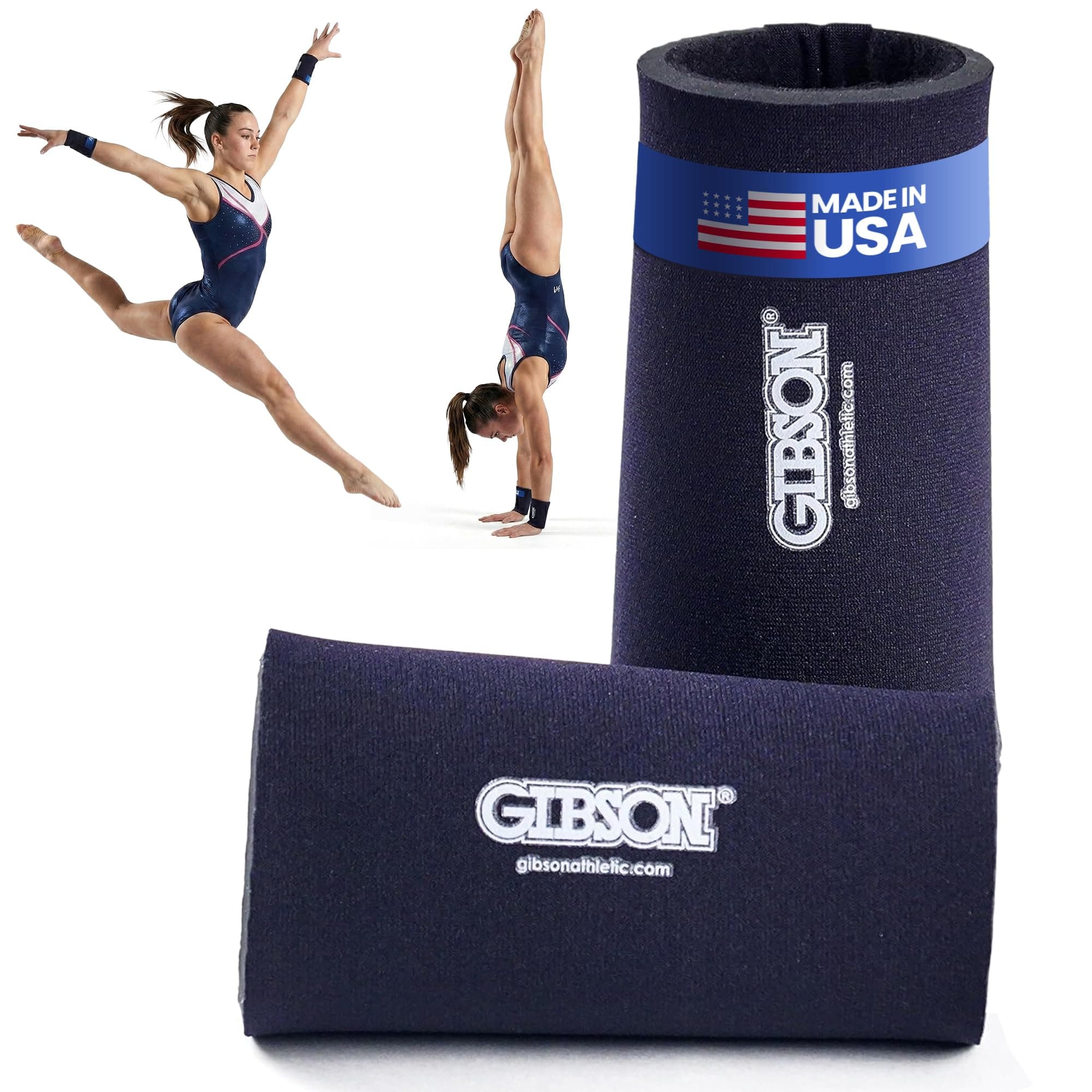 Gibson Athletic Wrist Saver Neoprene Wristband for Gymnastics | Enhanced Wrist Support & Comfort During Training & Performances - Under Grips for Sweat Absorption, Provides Wrist & Joint Support