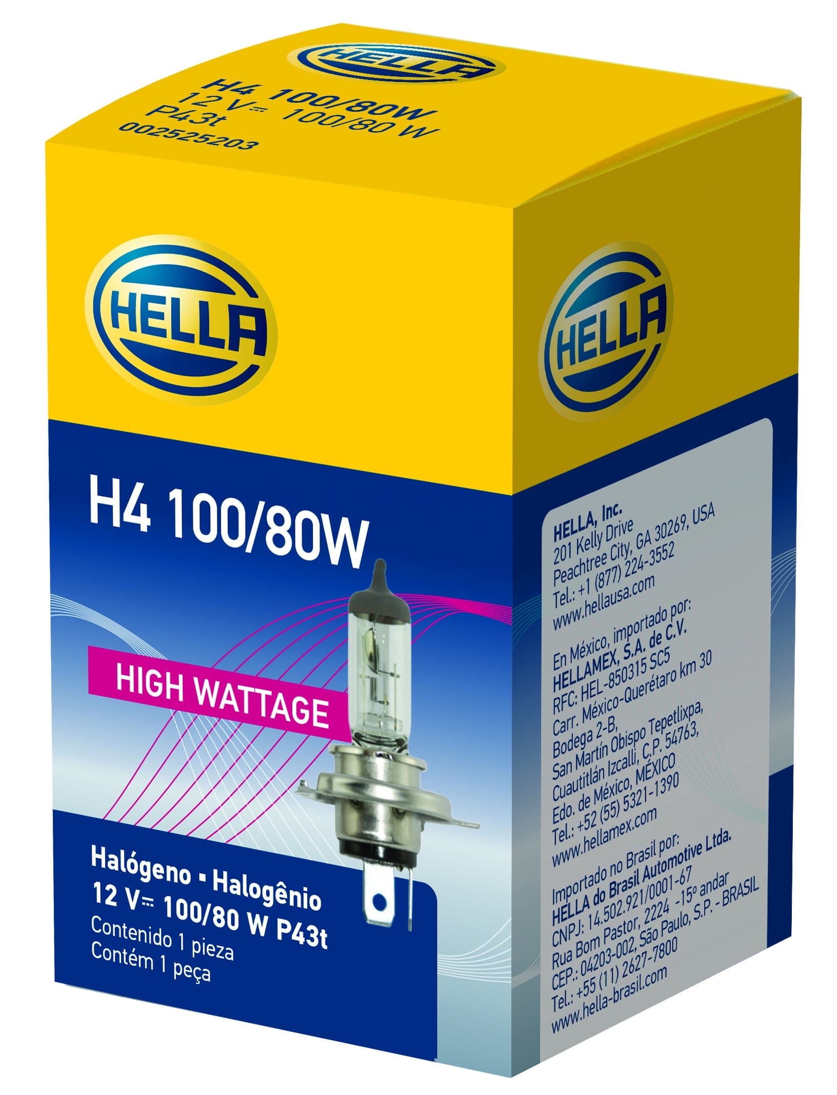 H4 100/80W High Wattage Bulb, 12V