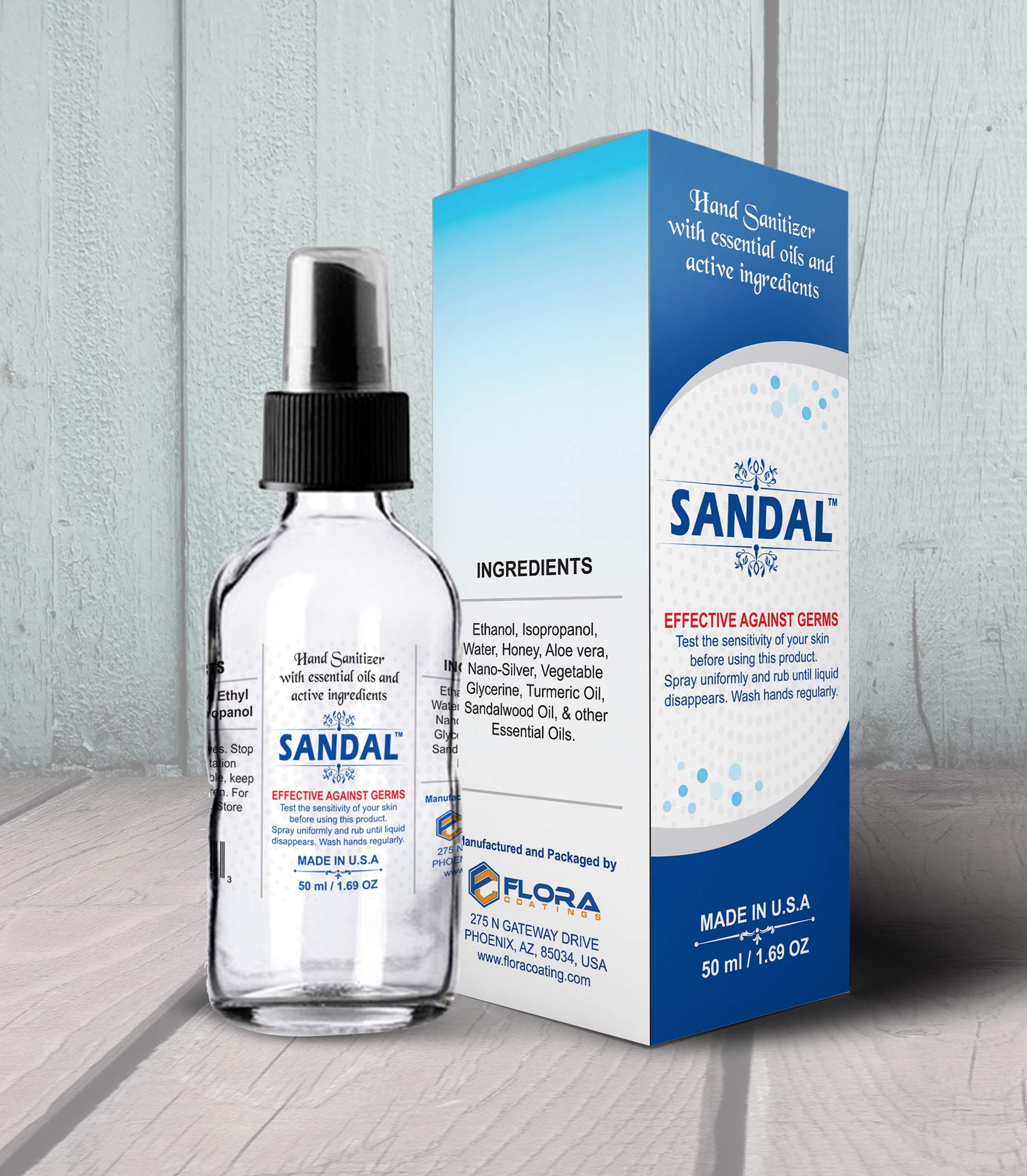 SANDAL Premium Hand Sanitizer - 2 pack