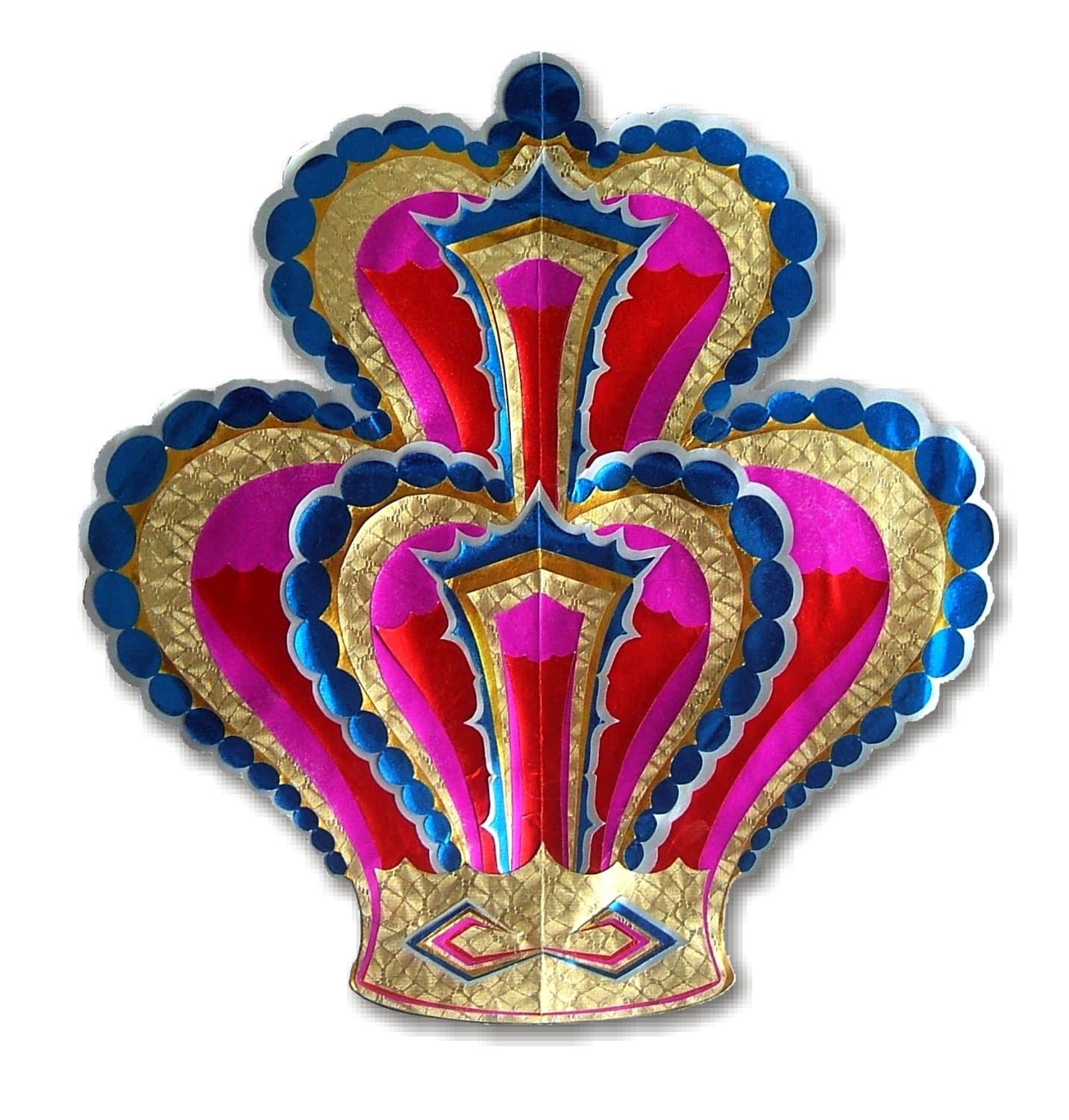 SUKKAH STAR DIY PAPER CRAFT KIT, CROWN 6 COLORS, Style # 9601, 10X12 INCHES, AGES 12 & Up