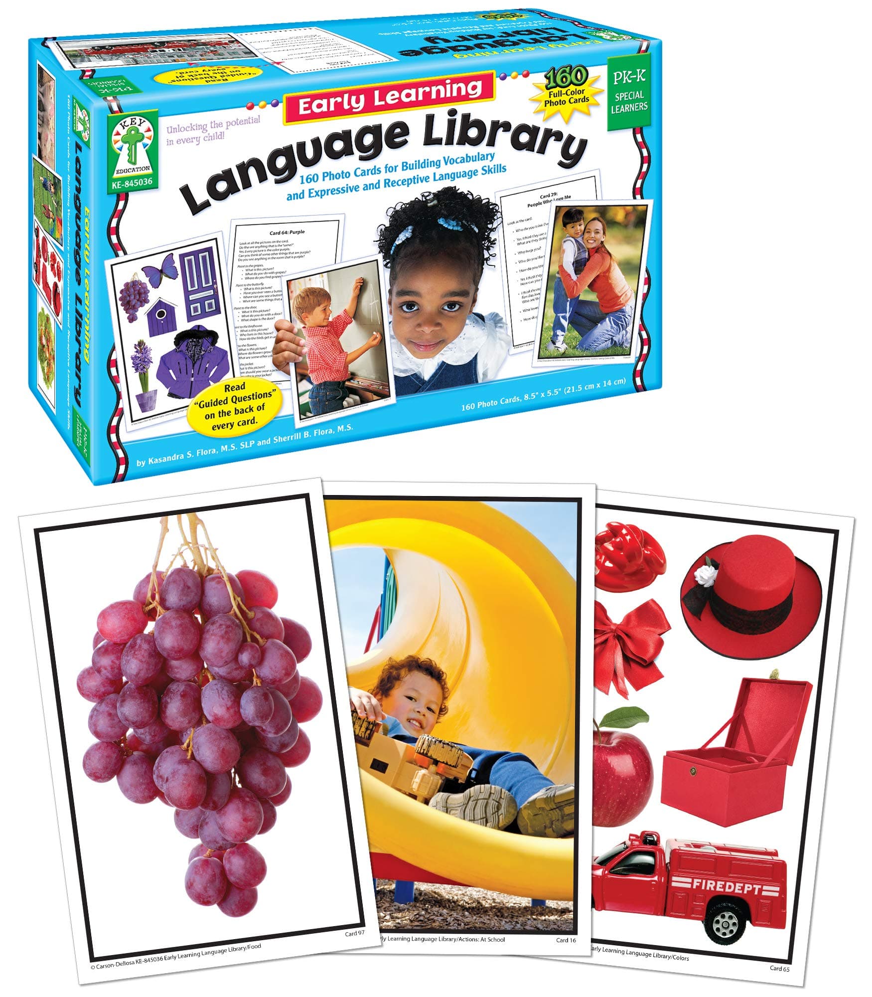 Carson Dellosa Key Education Early Learning Language Library Learning Cards