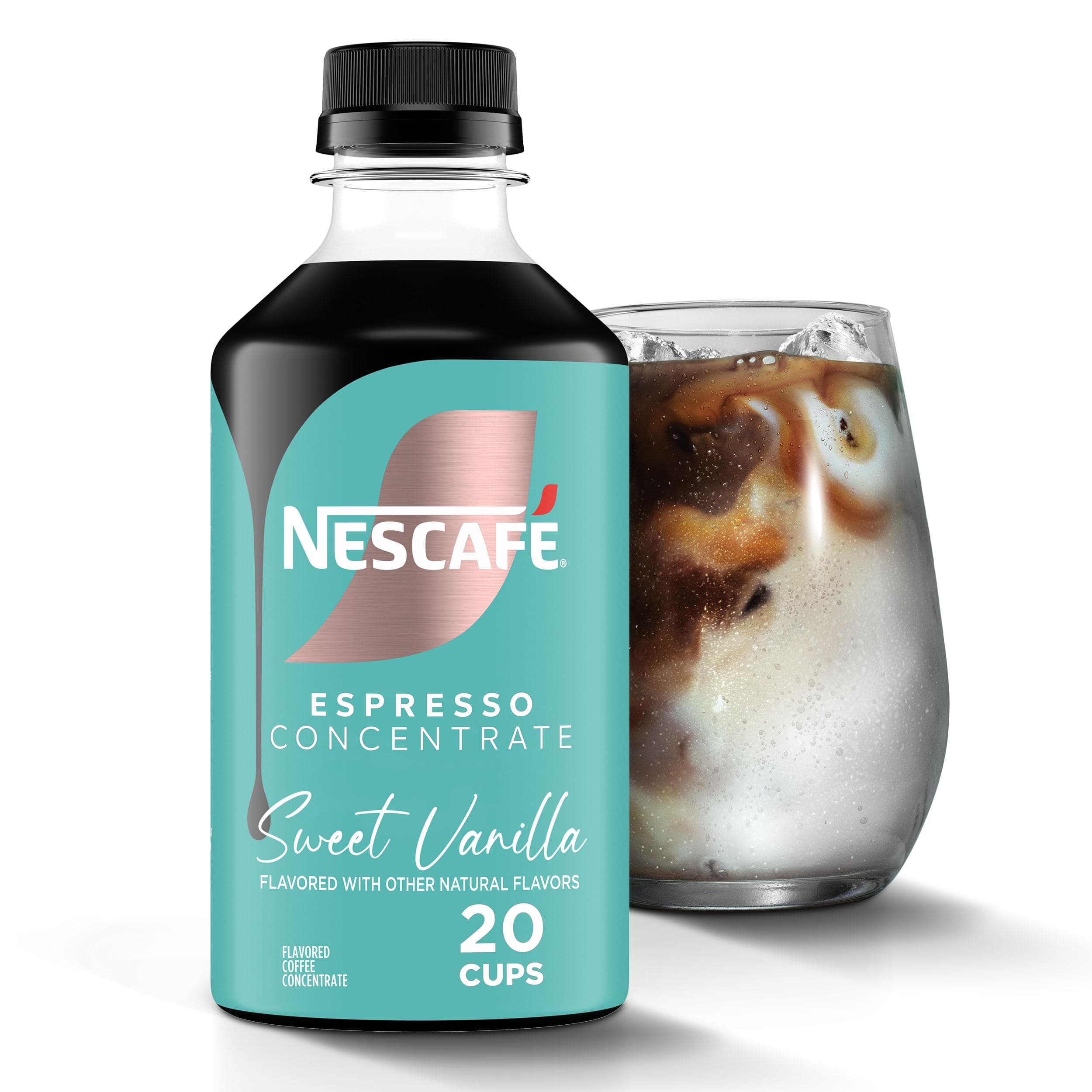 NESCAFÉ Espresso Concentrate, Instant Espresso Coffee Concentrate, Sweet Vanilla, 1 Bottle (10 Fl Oz)