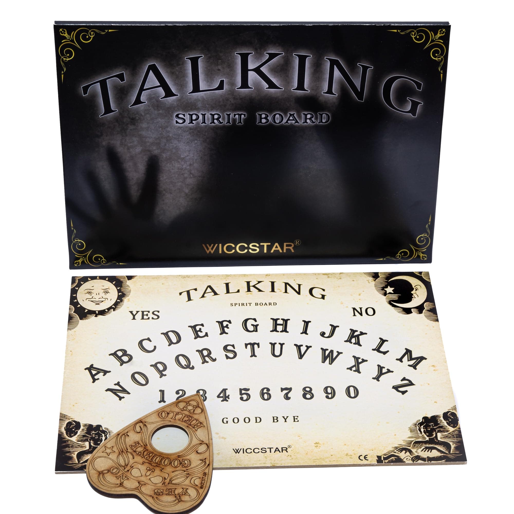 Ouija Board with Planchette and Detailed Instructions