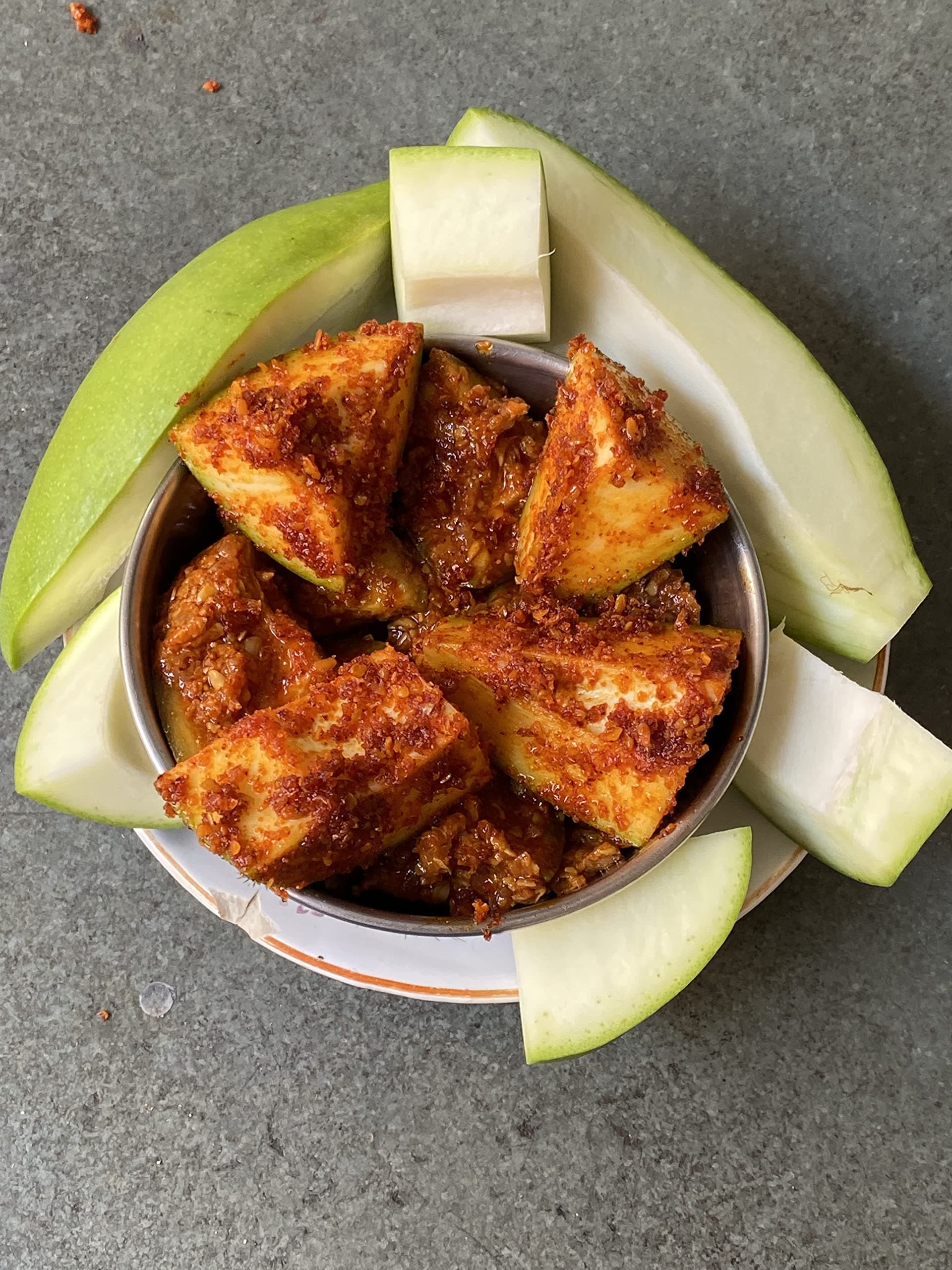 REK KOLAH HOT Mango Pickle-Homemade Methiya Pickle and Sour - 400 Gms