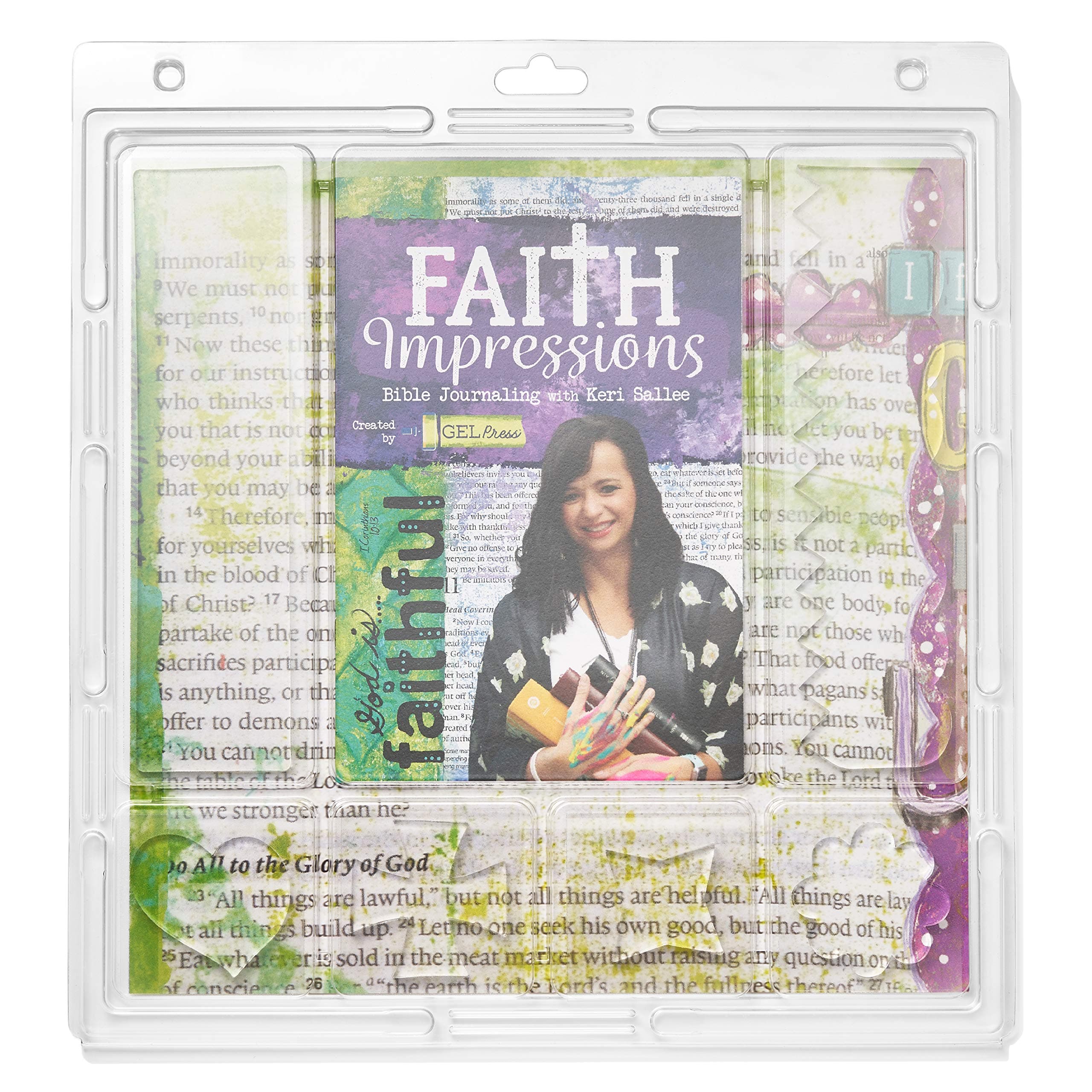 Gel Press Faith Impressions Kit - set of 6 gel printing plates w/7-day Devotional 10803-FAITH-01