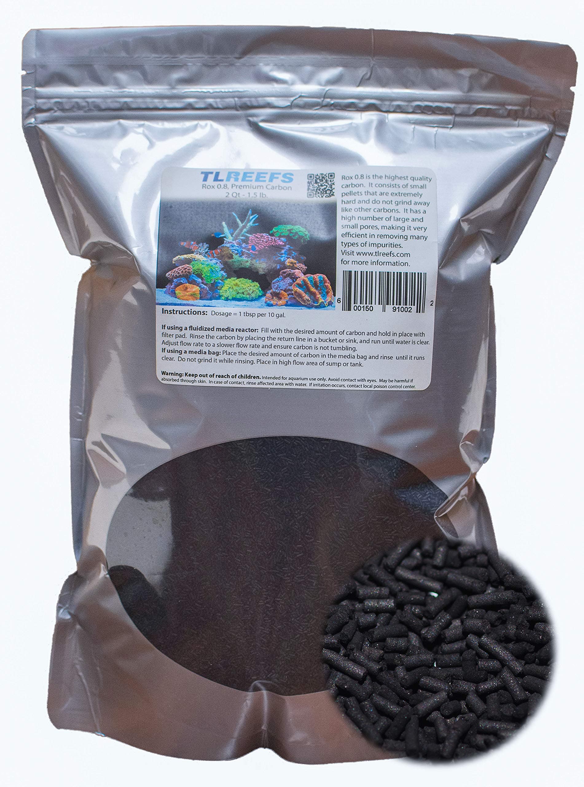 TL Reefs Rox 0.8 Premium Carbon Filter Media (2 Qt)