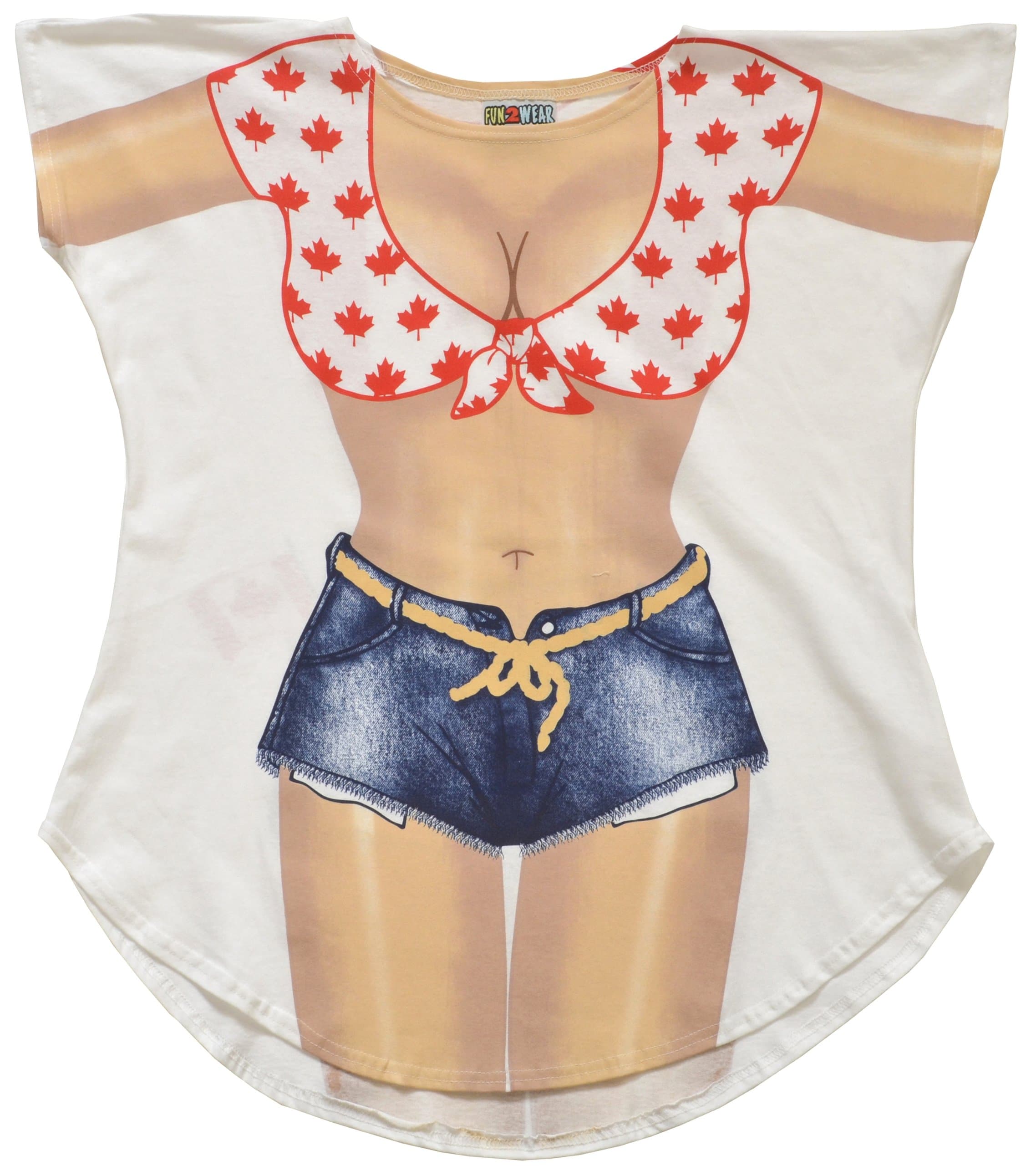 The Original Women's Bikini Shirt - Funny Bikini Print Bathing Suit Cover-up Beach Tshirt Dress for Women Men