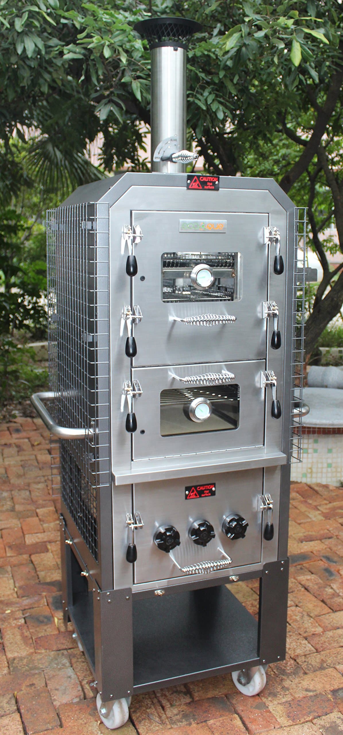 EcoQue Wood-Fired Pizza Oven & Smoker Generation 2 w/Starter Pack Accessories