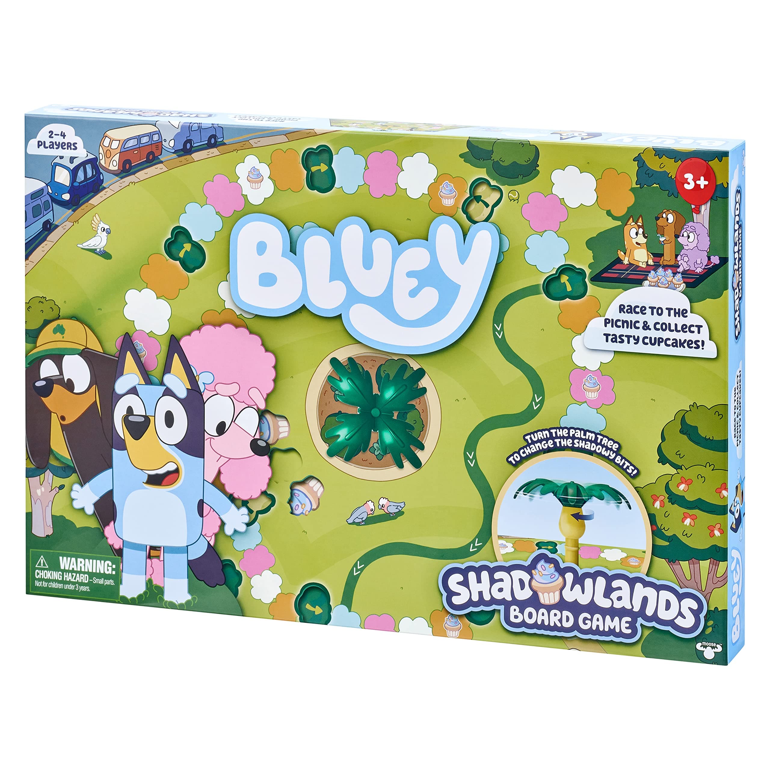 Bluey - Shadowlands Board Game - Family Game Night, Unpredictable Fun - Engaging Fun for All - Collect All 5 Cupcake Cards | 2-4 Players | for Ages 3+, Multicolor, 13011