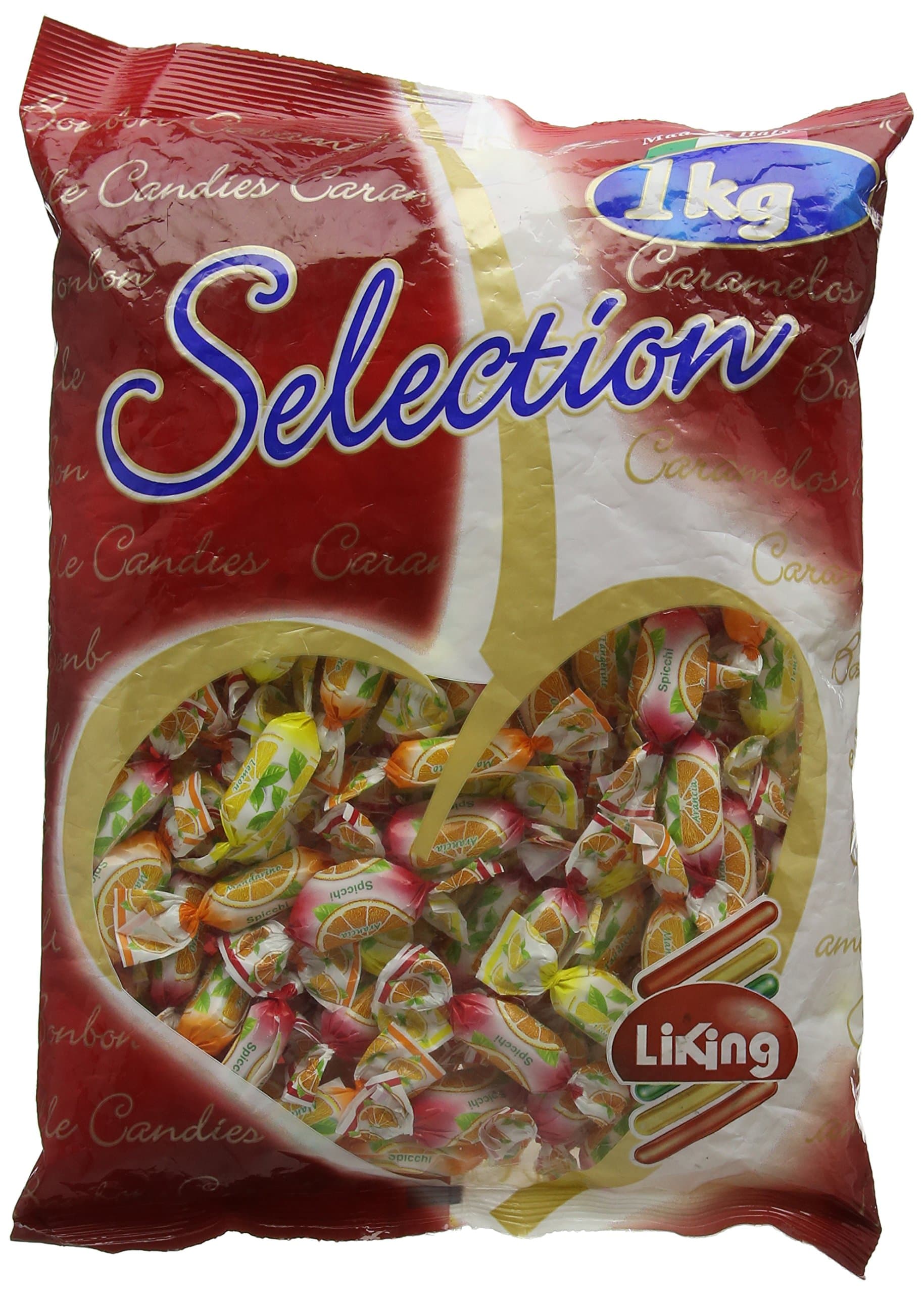 Liking Sweety Spicchi Citrus Mix Boiled Filled Candies 1 kg