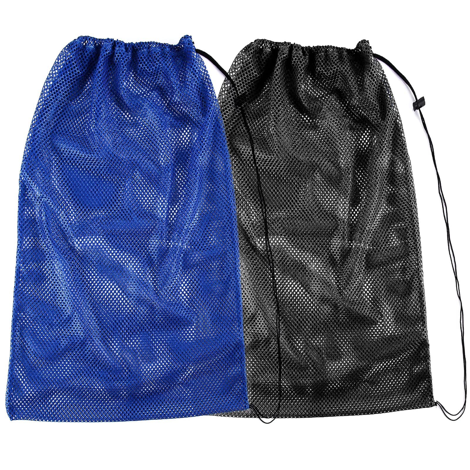 2 Packs Mesh Gear Bag for Snorkel Equipment, Oversized 18" x 27" (45.7cm x 68.6cm) Mesh Dive Bag Scuba Diving Bag Snorkel Bag Backpack for Snorkeling Gear
