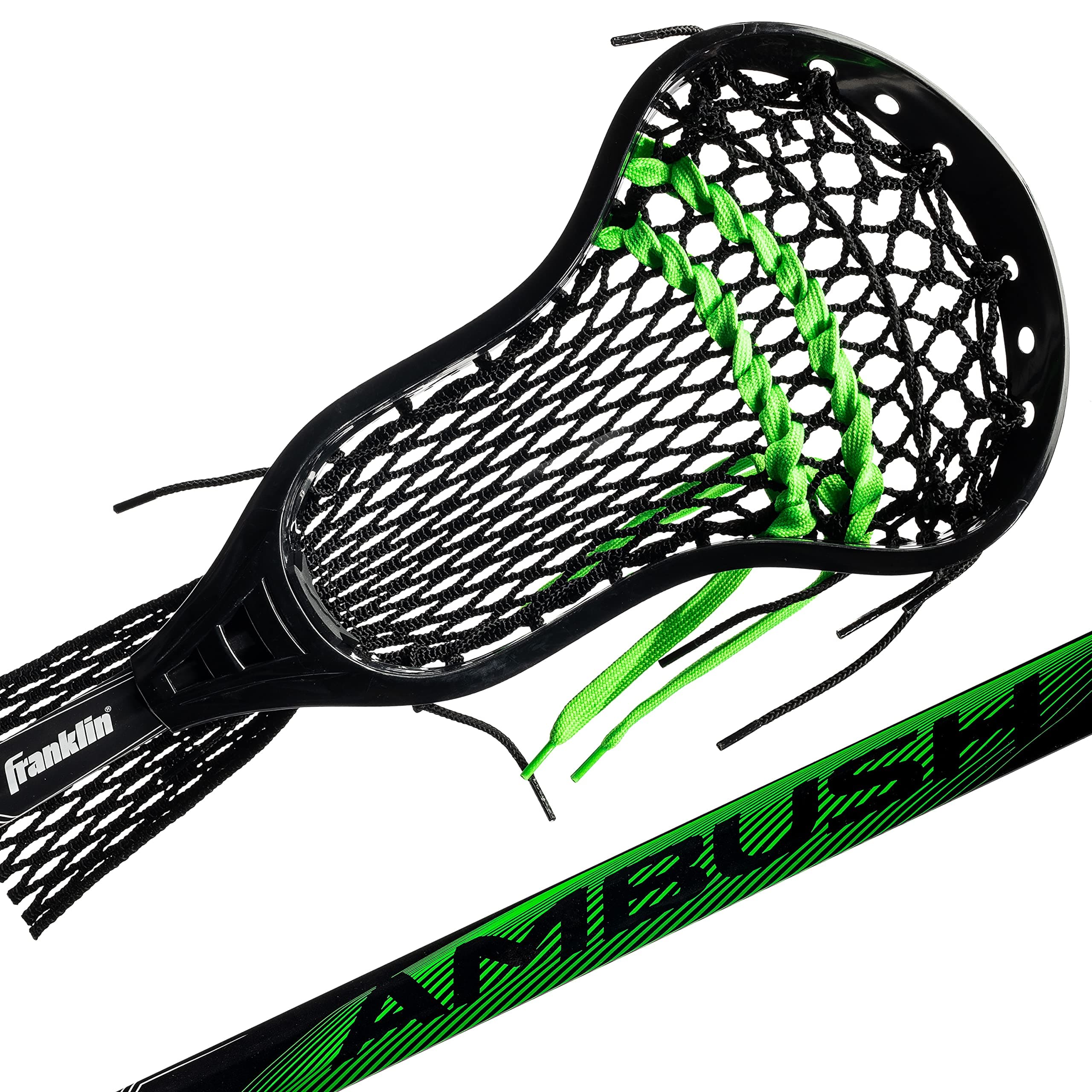 Franklin Sports Ambush Men's + Women's Lacrosse Sticks - Adult + Youth Aluminum Lax Sticks - Boys' + Girls' Game + Training Lacrosse Sticks - Standard + Mini Lax Stick for Kids + Adults