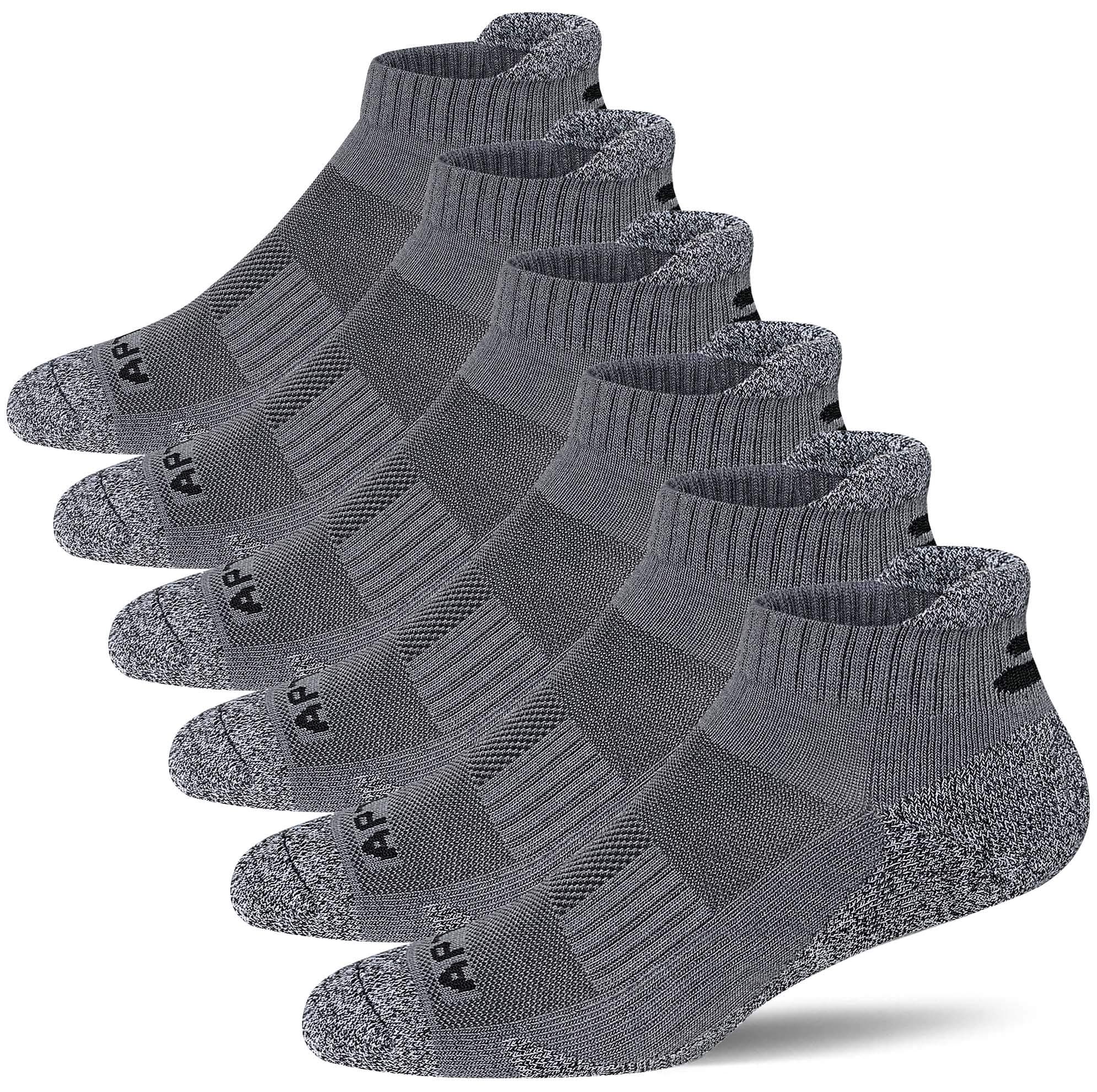 - Men's Cushioned Athletic Running Ankle Socks (6 Pairs)