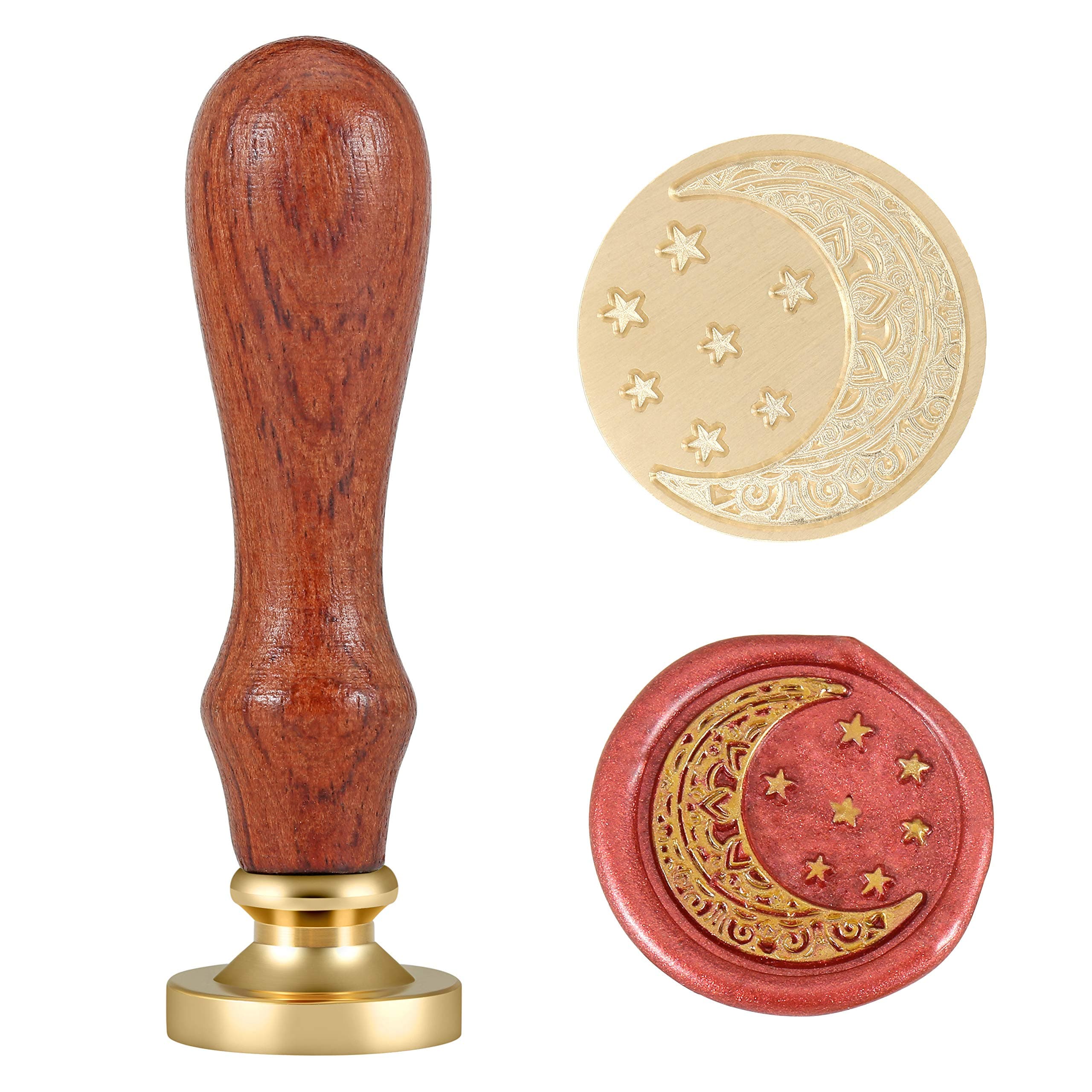Moon and Star Wax Seal Stamp