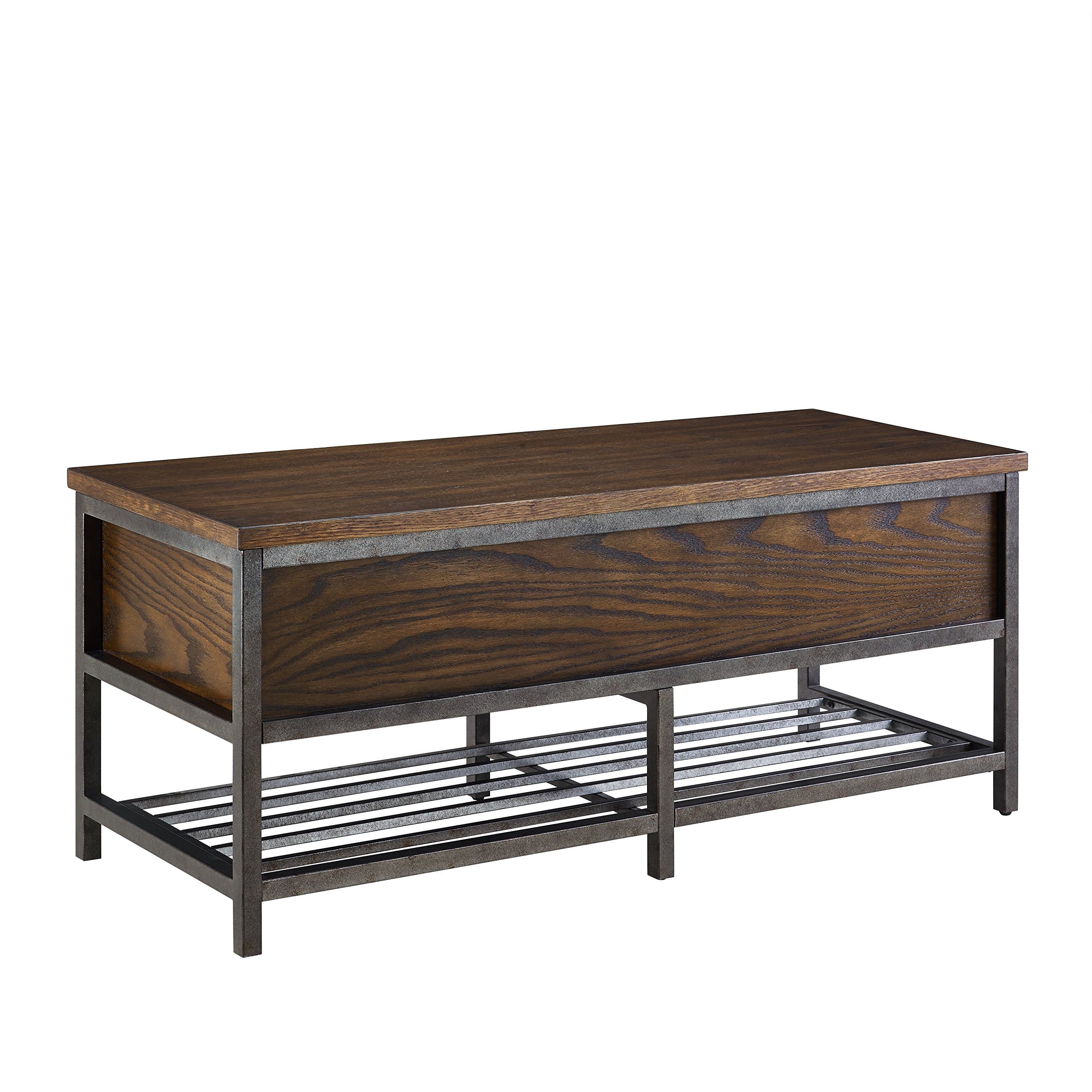 Stylistics Castro Storage Bench, 47" x 18" x 20", Brown