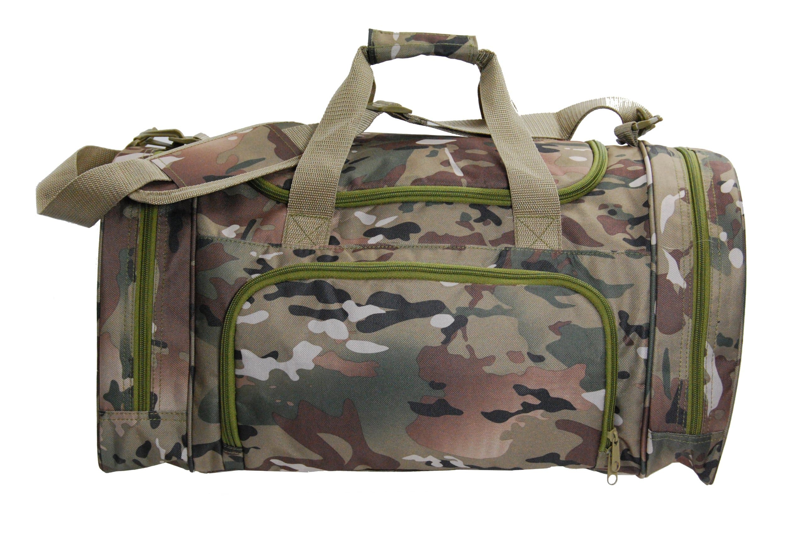 Elite Team Digital Camo Duffel Travel Overnight Gym Bag Pocket for Shoes/Wet Items (Large)