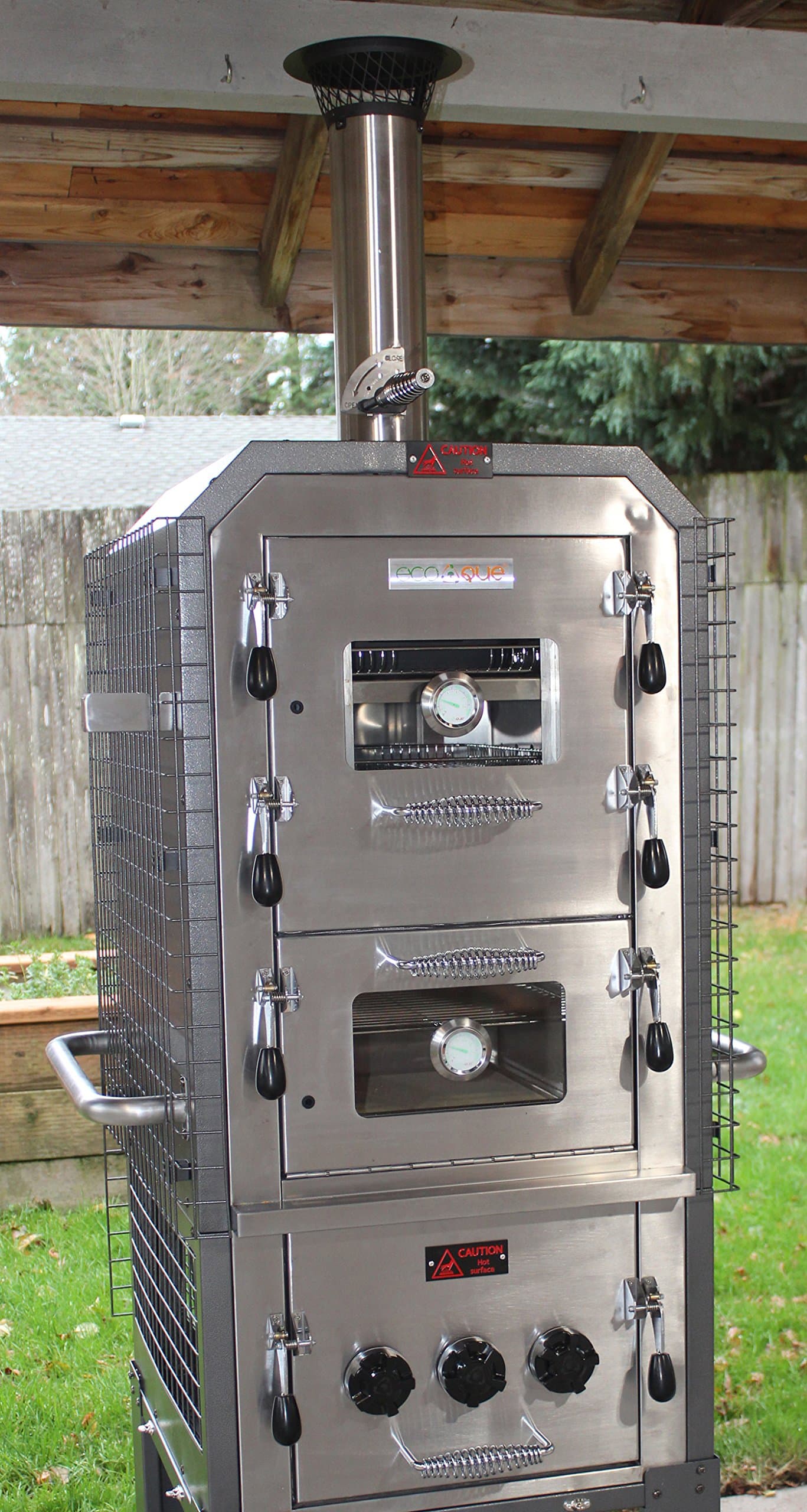 Wood-Fired Pizza Oven & Smoker- Generation 2! Oven Model for Built-in Ready Locations (No Cart) and The Works Pack Accessories