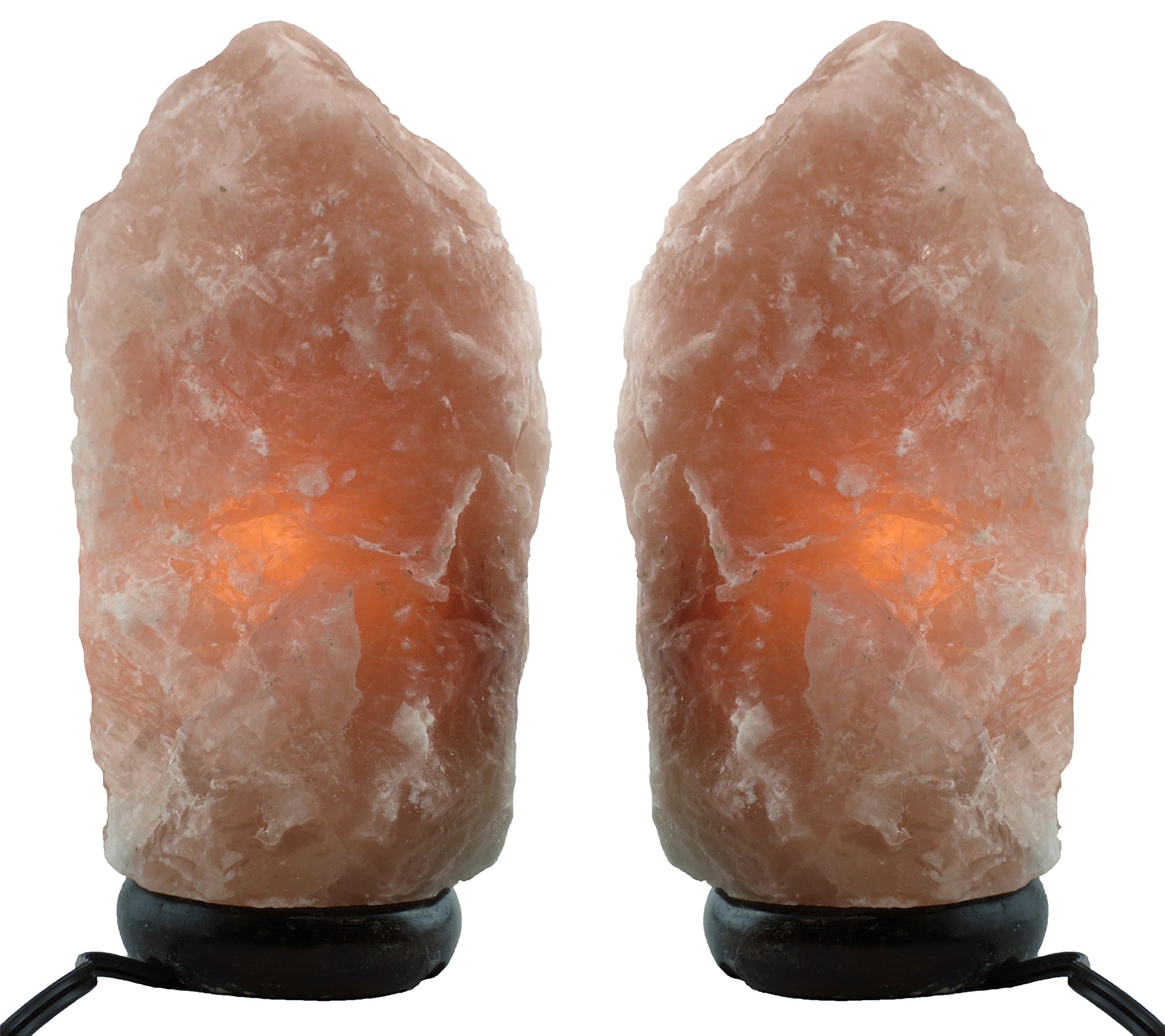 Himalayan Salt Lamp with DIMMER- 2 Pack Set