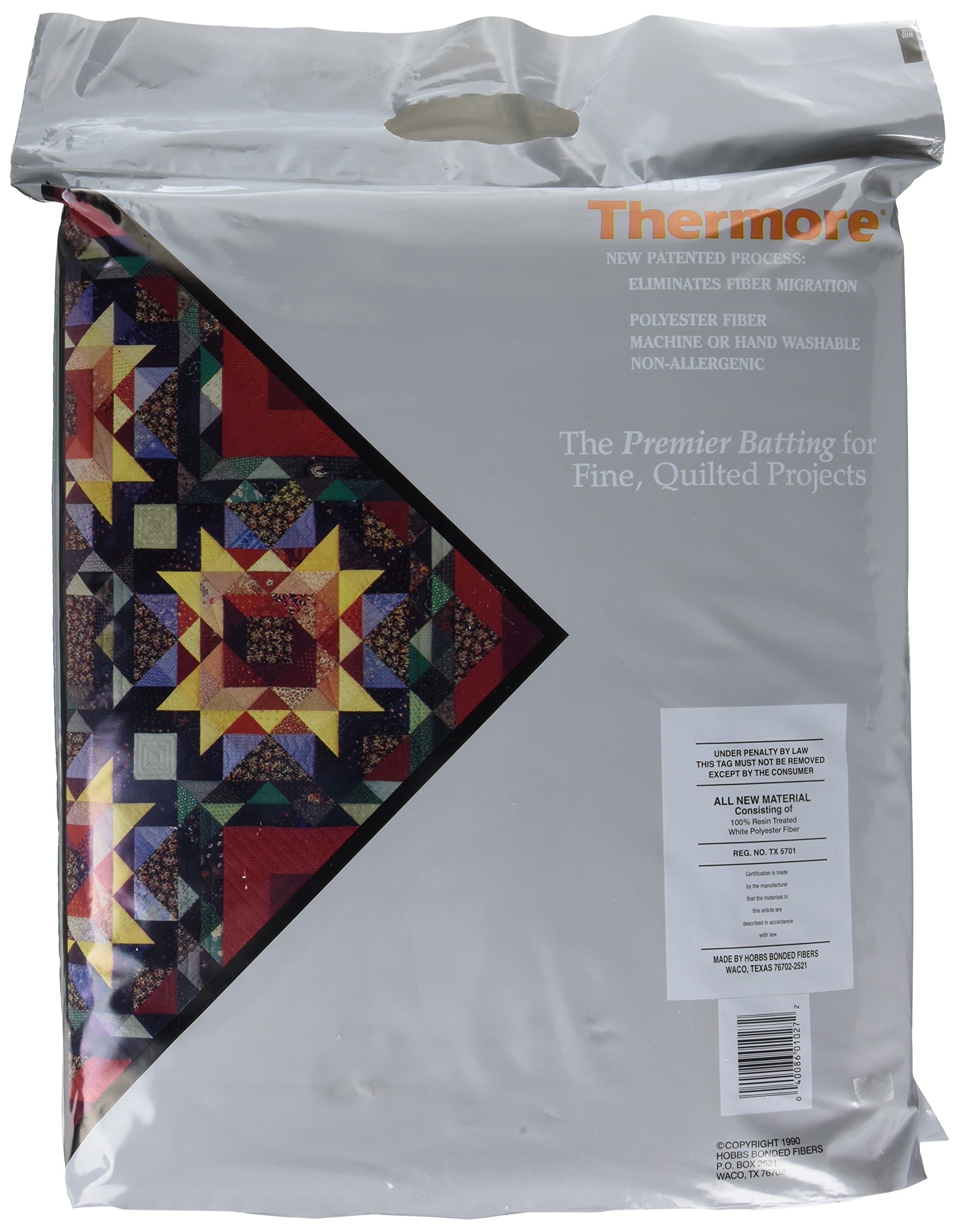 Hobbs Thermore Ultra-Thin: 90 x 108in (Queen), Cotton Blend, White