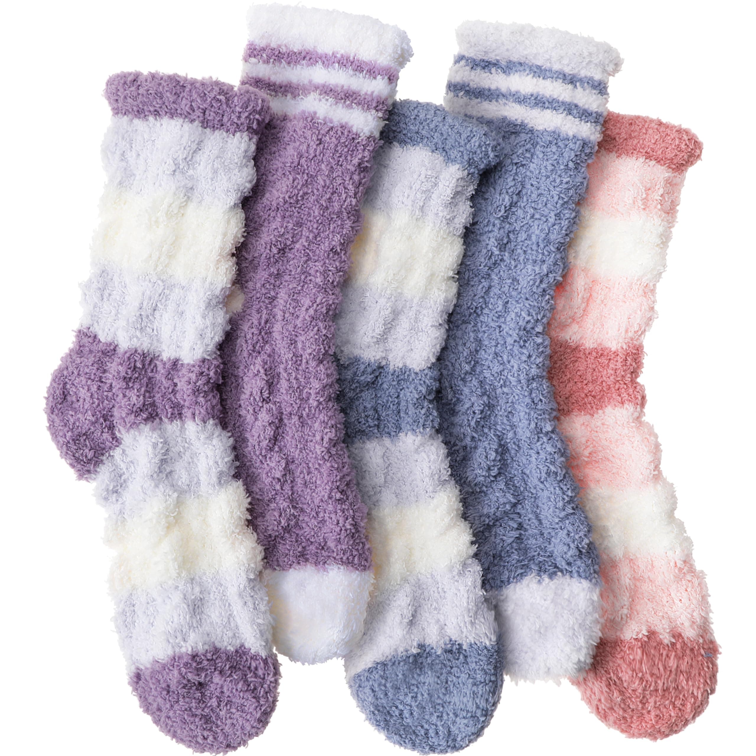Womens Fuzzy Socks Fleece Fluffy Cabin Plush Warm Sleep Soft Cozy Winter Adult Socks