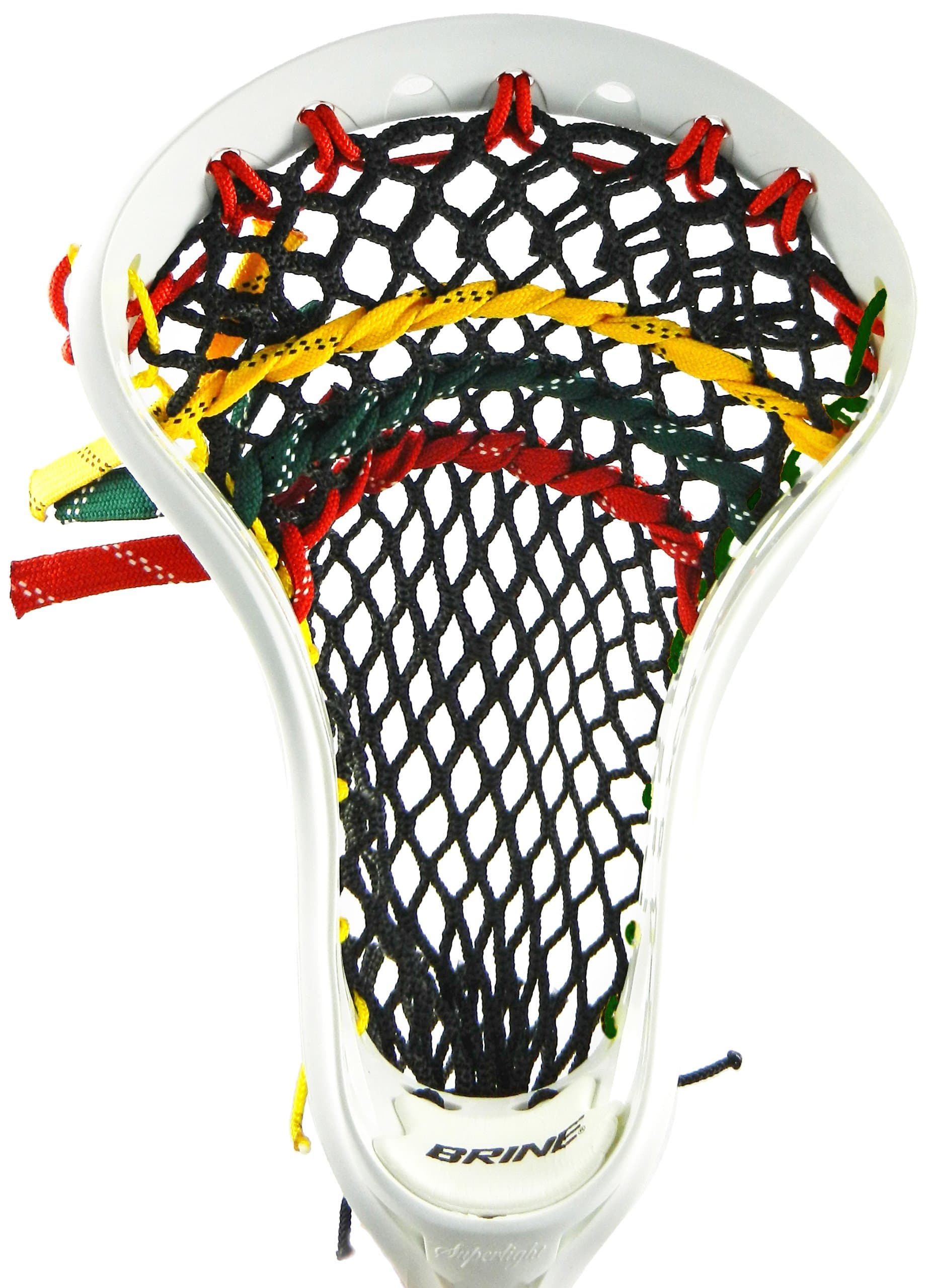 Stick Doctor Lacrosse Mesh Stringing Kit - Rockin' Rasta (Black/Red/Green/Yellow Gold)