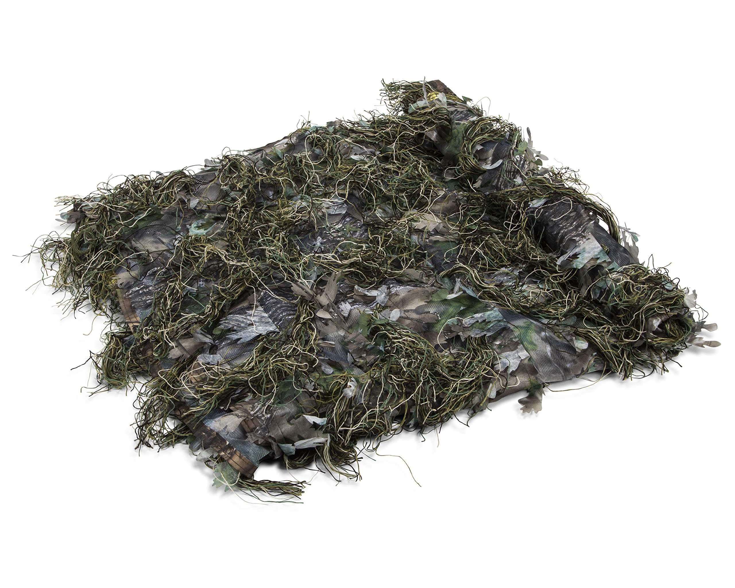 North Mountain Gear Universal Camo Netting for Hunting Blinds - Waterfowl Hunting Camo Net (Woodland Green 6FT x 4.5FT)