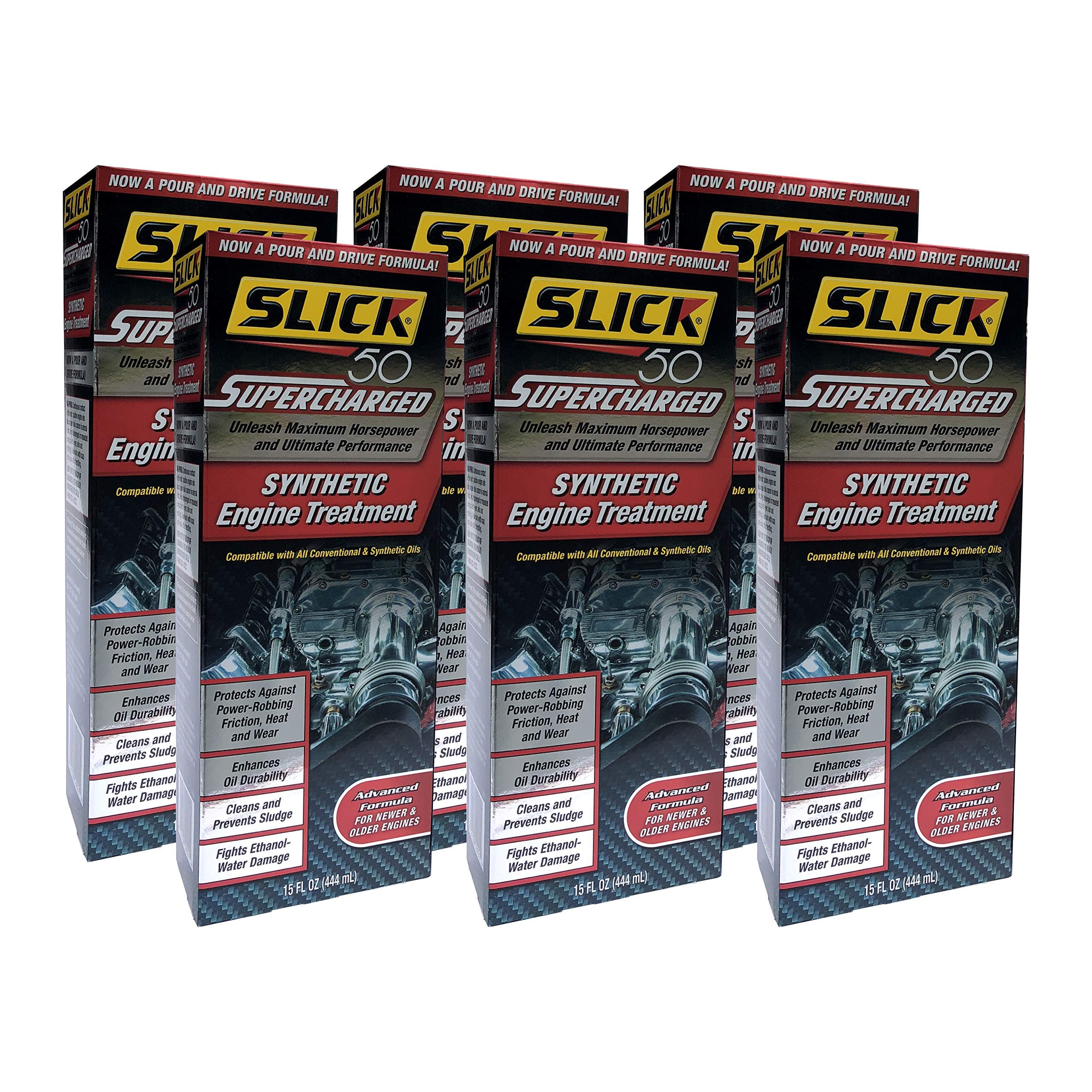 Supercharged Synthetic Engine Treatment | 15 oz., 6-Pack