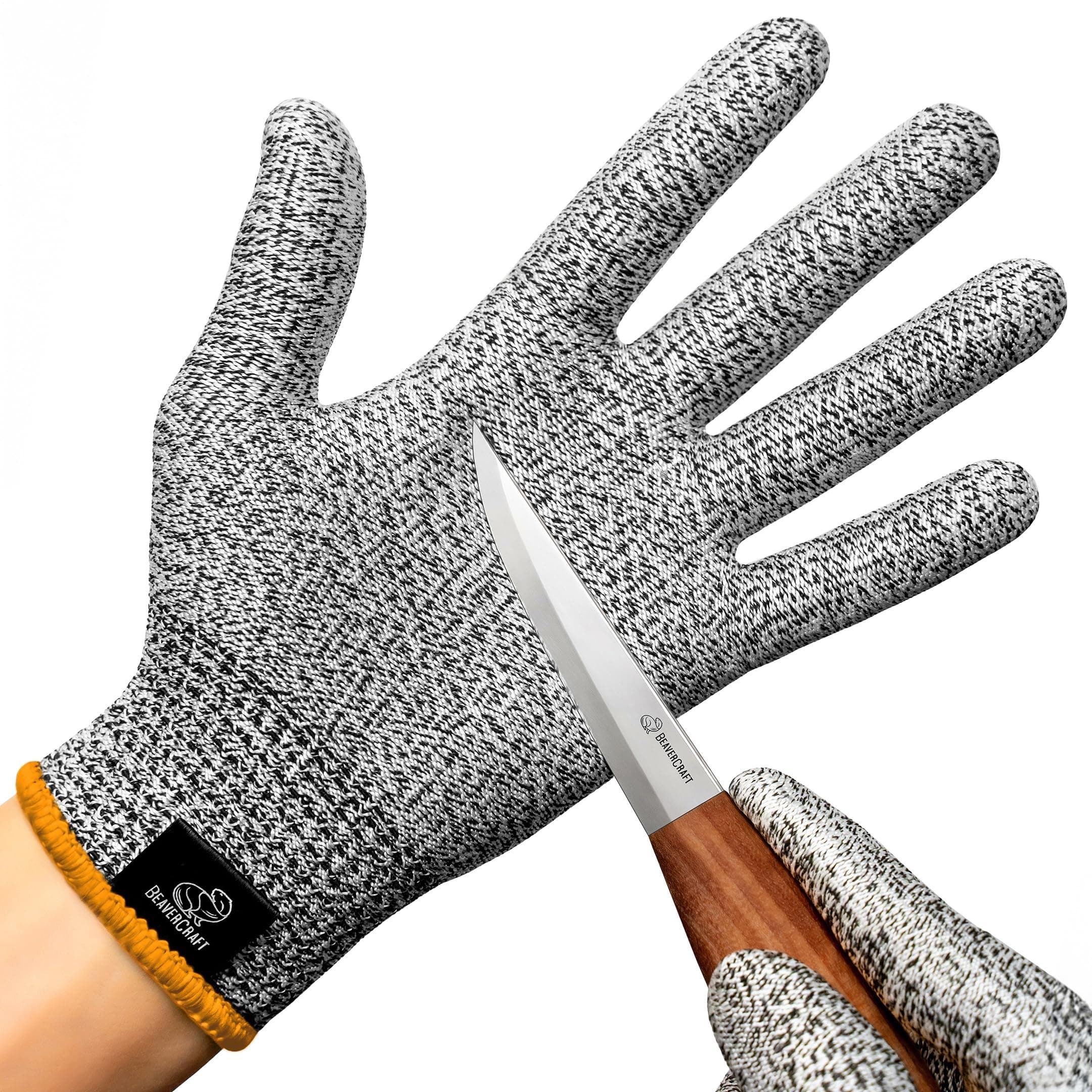 Wood Carving Gloves CRG - Cutting Cut Resistant Gloves Level 5 for Whittling, Woodworking, Food Prep