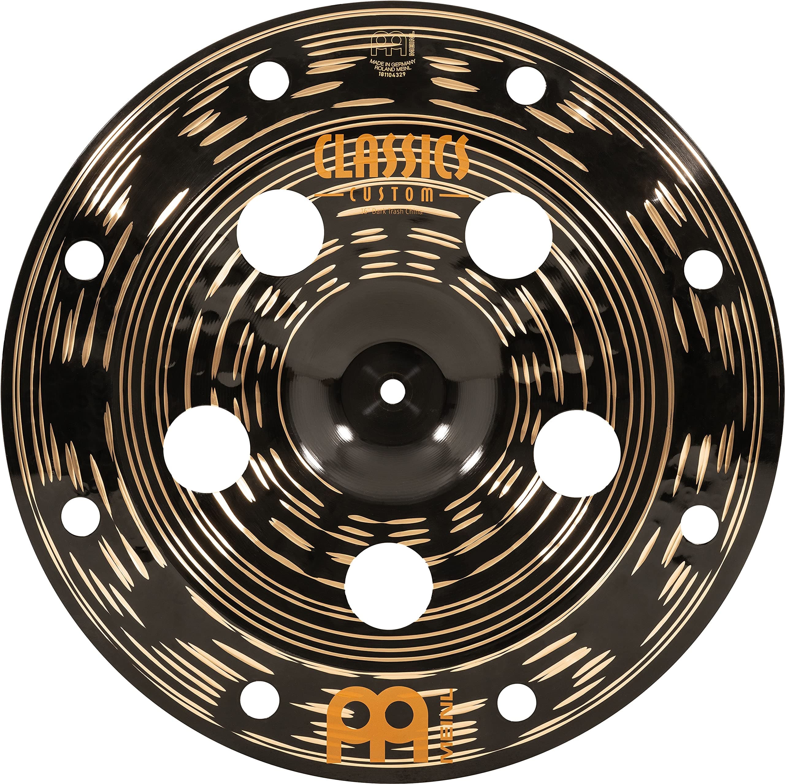 Classics Custom Dark 16" Trash China Cymbal for Drum Set — MADE IN GERMANY — B12 Bronze, 2-YEAR WARRANTY