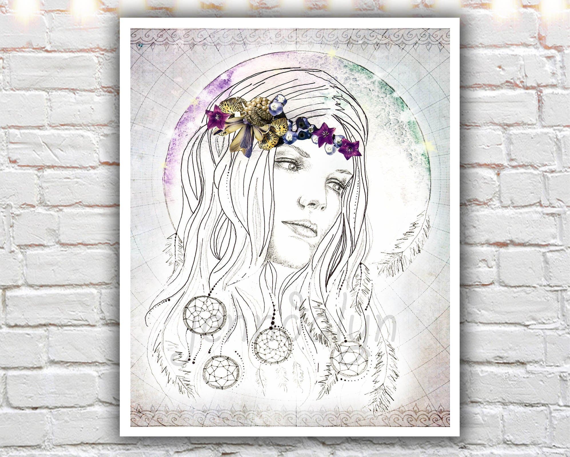 "Shake Your Dreams From Your Hair - PAPER PRINT