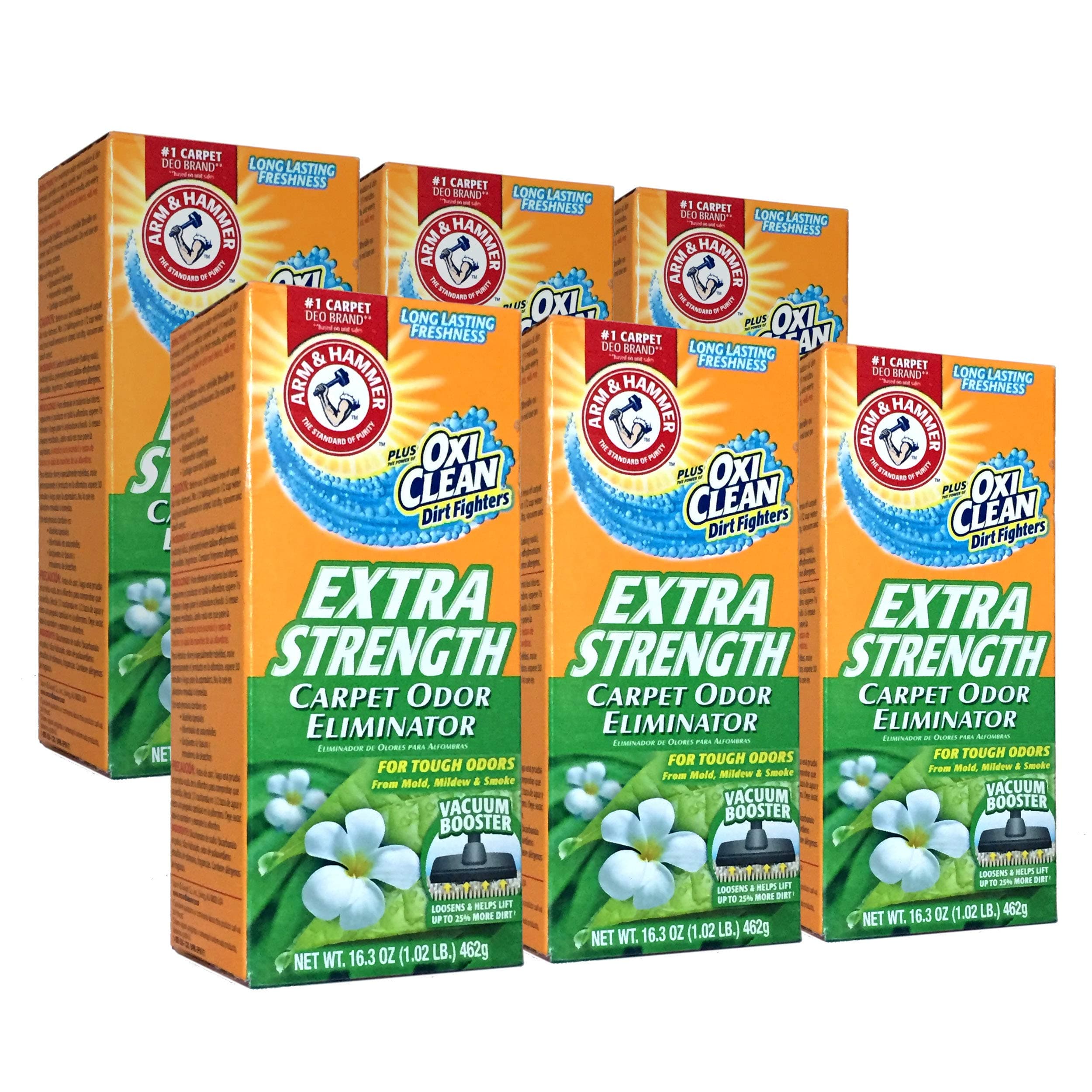 ARM & HAMMER 4SGM New 361970 Extra Strengh 16.3Z Carpet Odor Eliminator (6-Pack) Cheap Wholesale Discount Bulk Cleaning Laundry Firesale Detergent, Multi