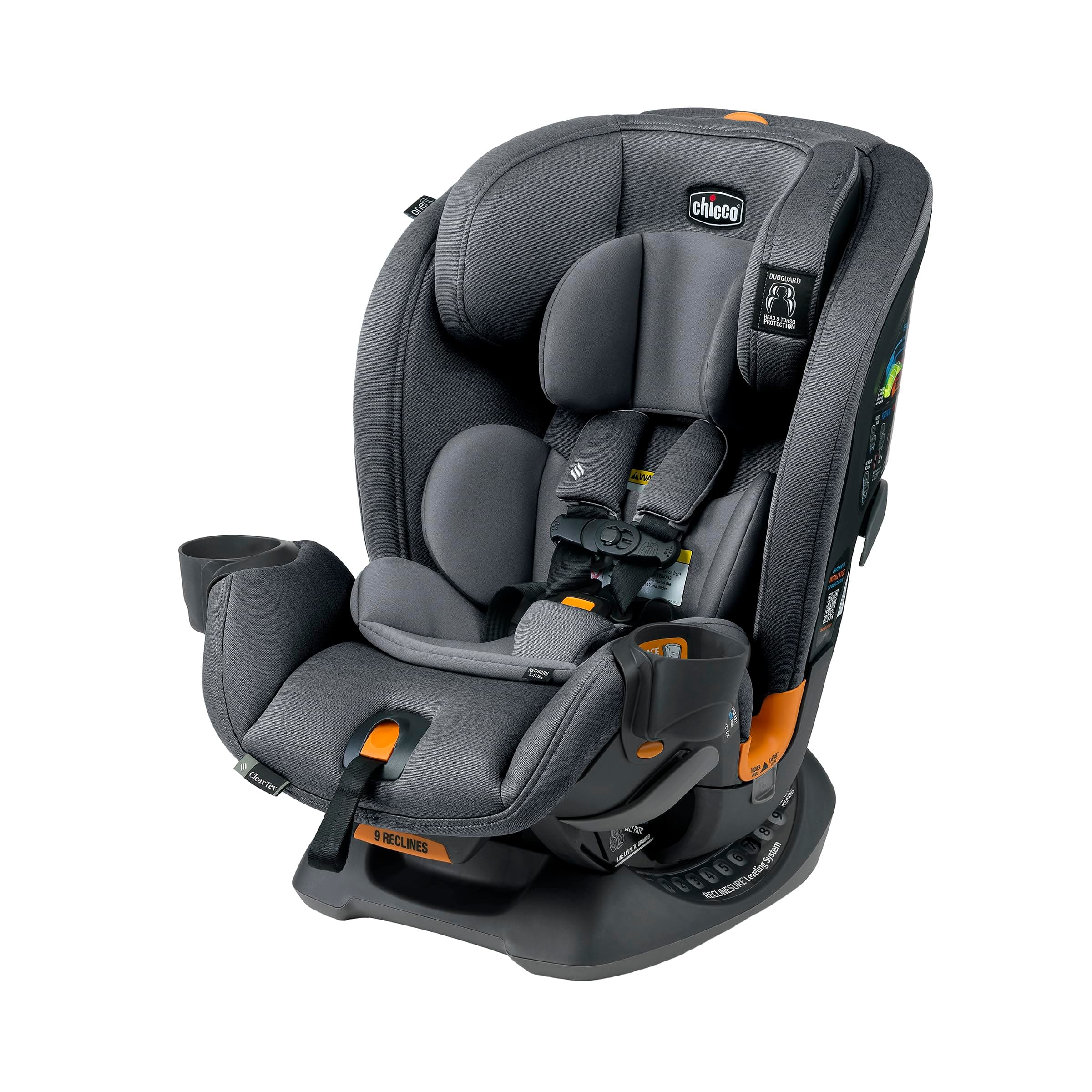 Chicco OneFit ClearTex All-in-One Car Seat, Slate