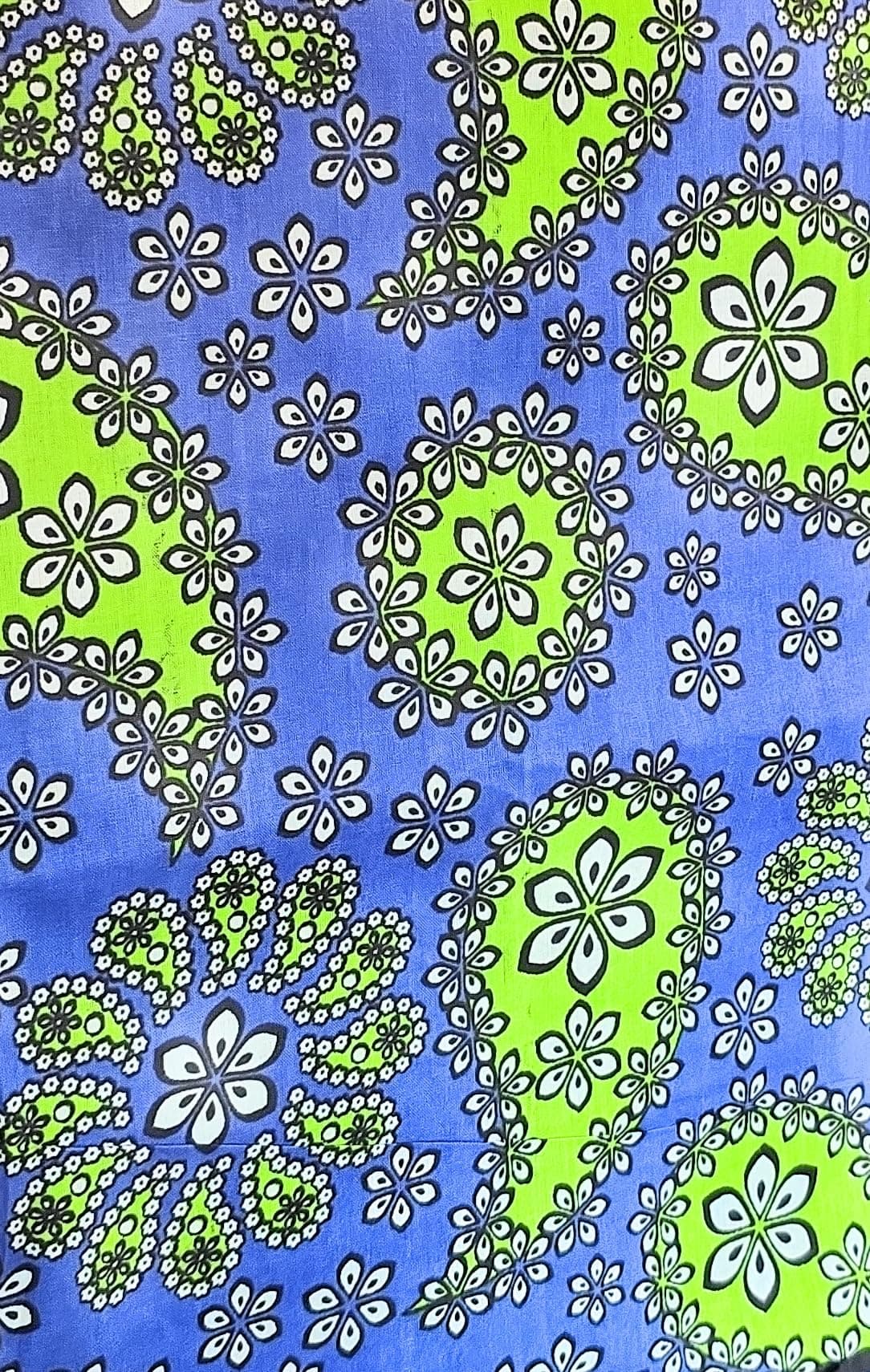 Kanga Khanga Sarong/Swimwear beach wrap/Leso/Baby Wrap/African Garments Fabrics (Blue)