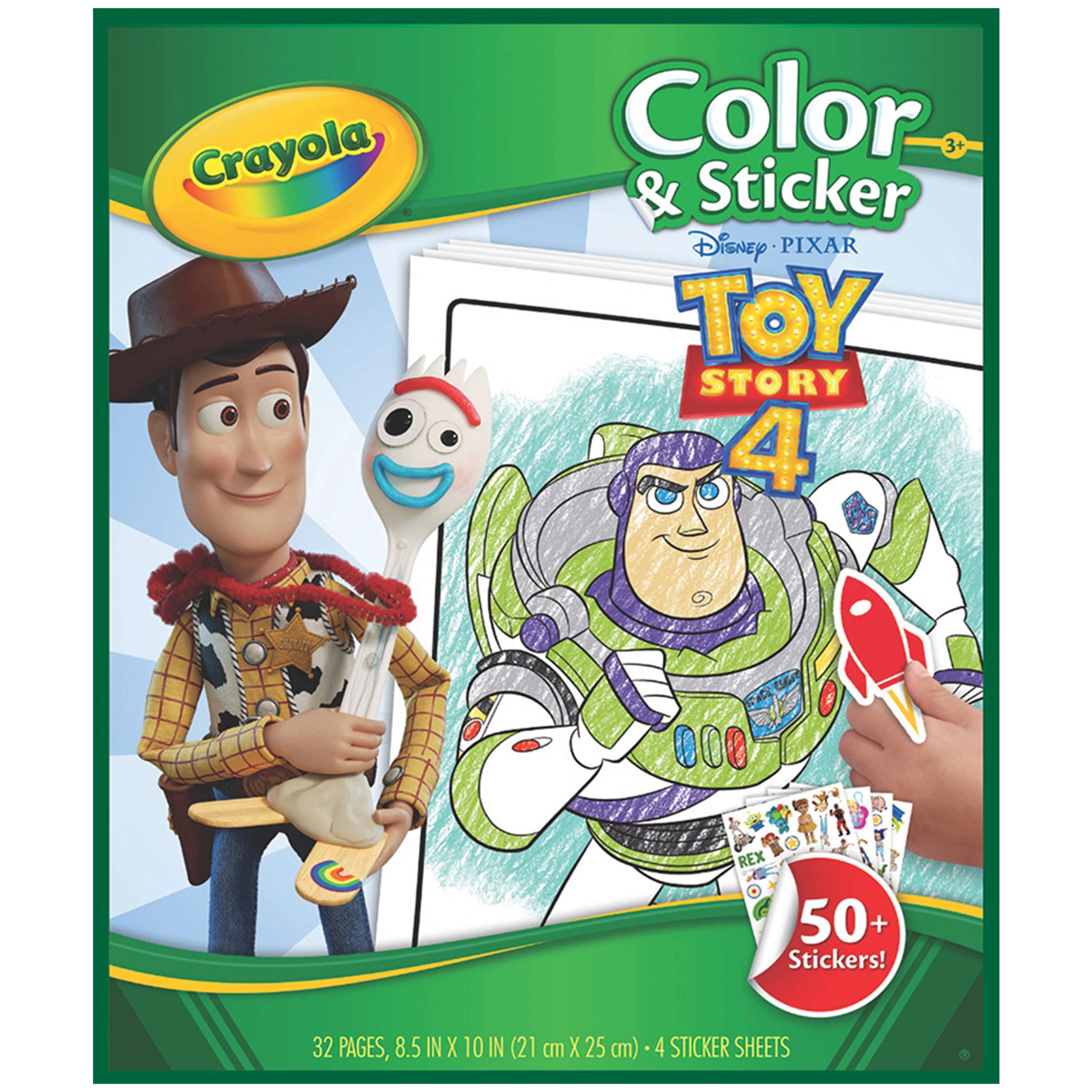 Colour and Sticker Book Toy Story 4 Colouring Book with Stickers