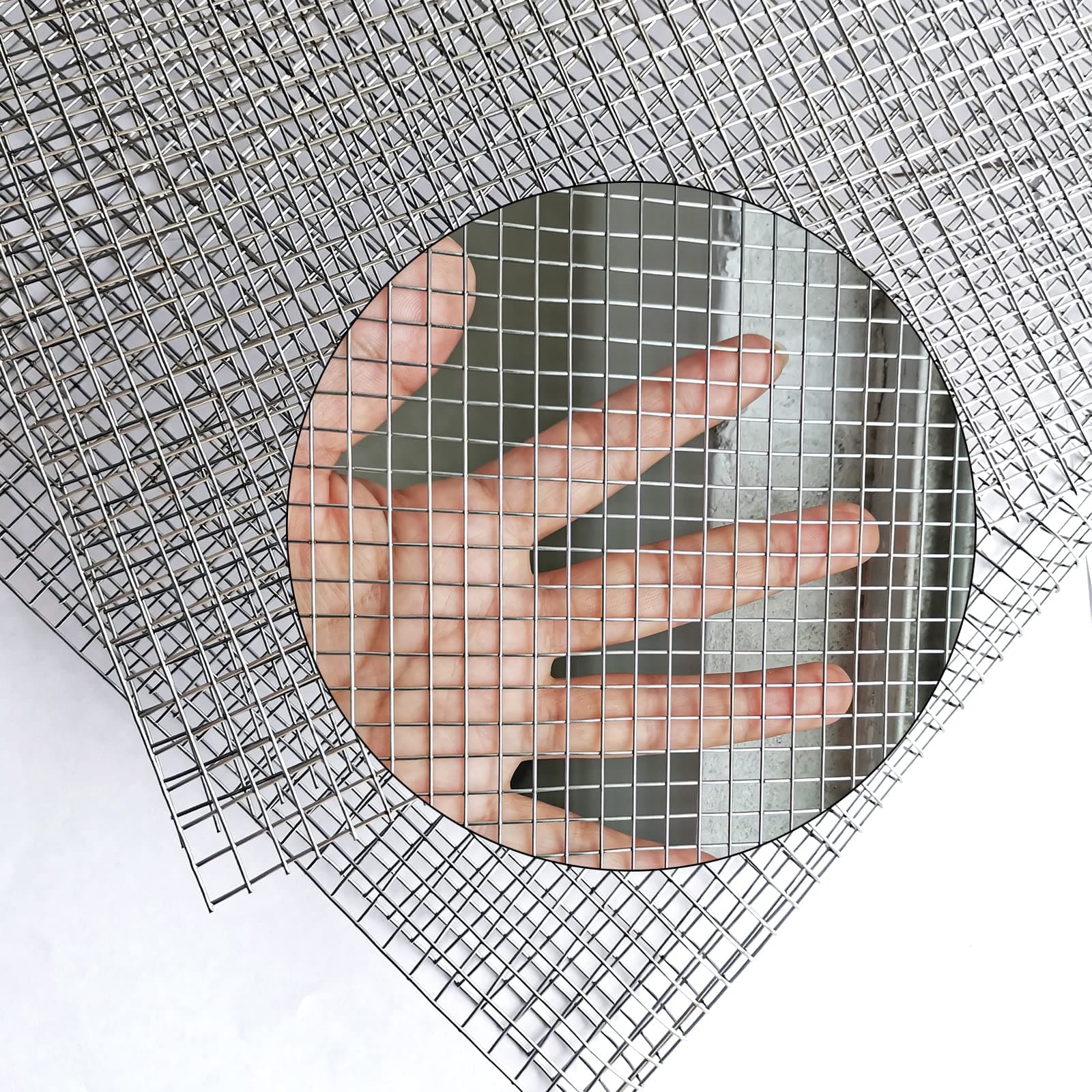 Upgraded 2PACK SS Wire Mesh, 4 Mesh Completely Welded, 12 X 24 in(310mm X 620mm), Stainless 304, Easy to Cut and Make Straight, Never Rust by Valchoose