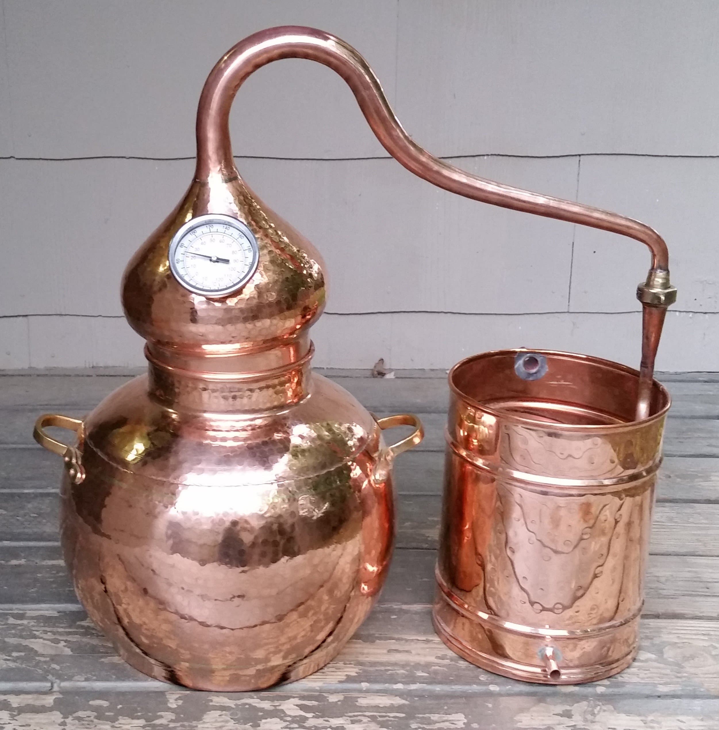 5 Gallon Copper Alembic Moonshine Still with Thermometer
