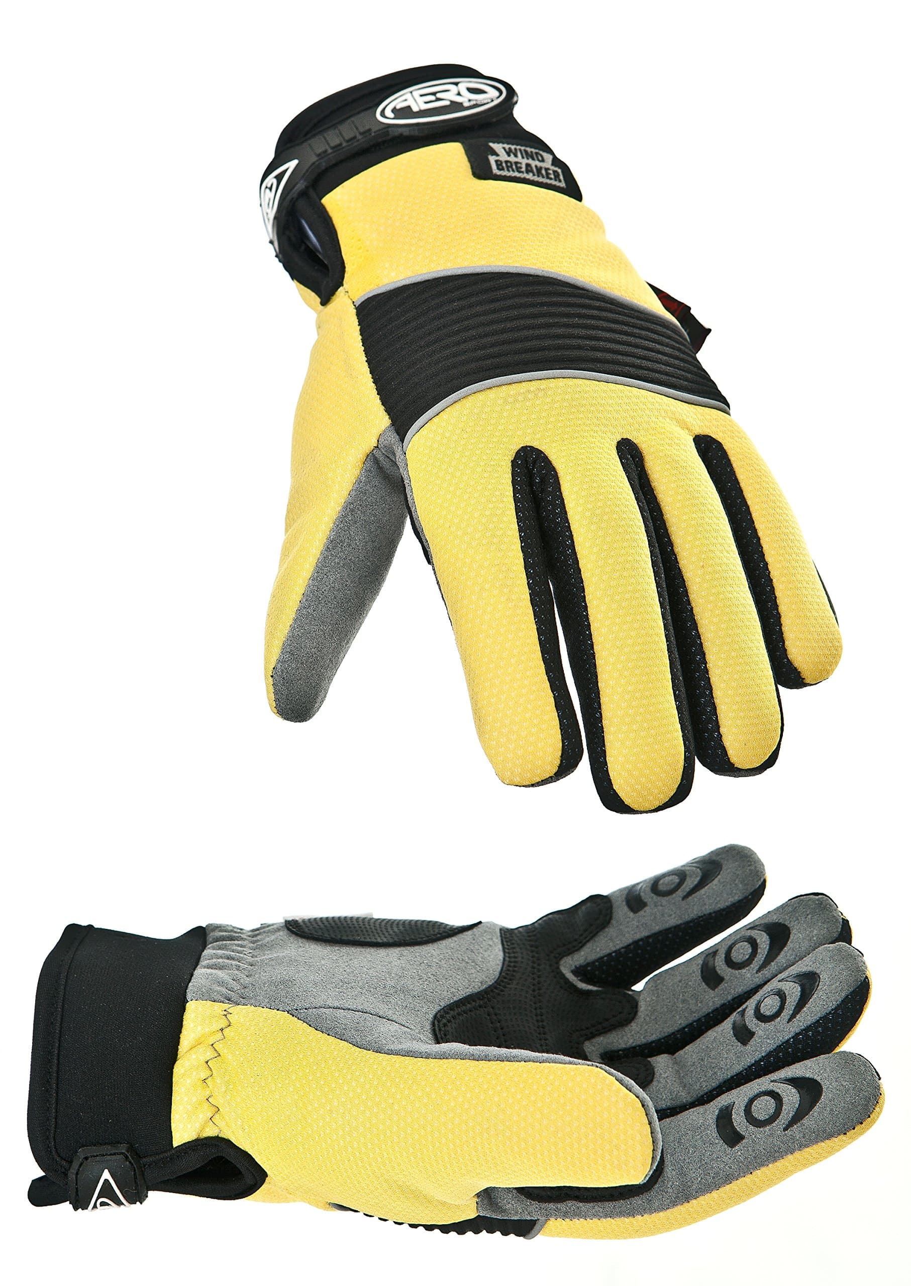 Aero ShieldTM 3M Scotchlite-Thinsulate Hi-Visibility Windbreaker Waterproof Glove Hi-Viz Yellow Medium