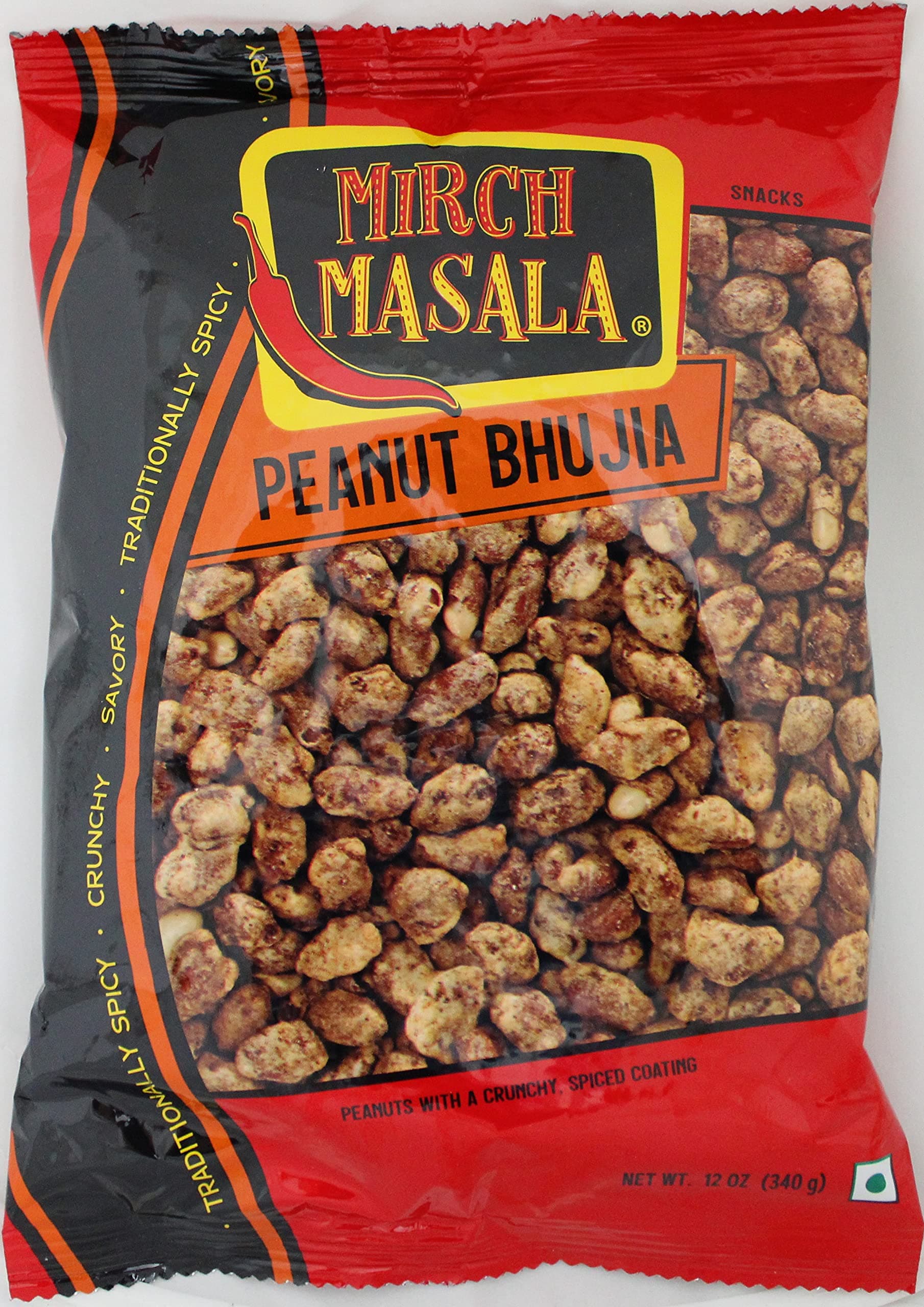Mirch Masala Snacks UOOTPC Peanut Bhujia 12oz.