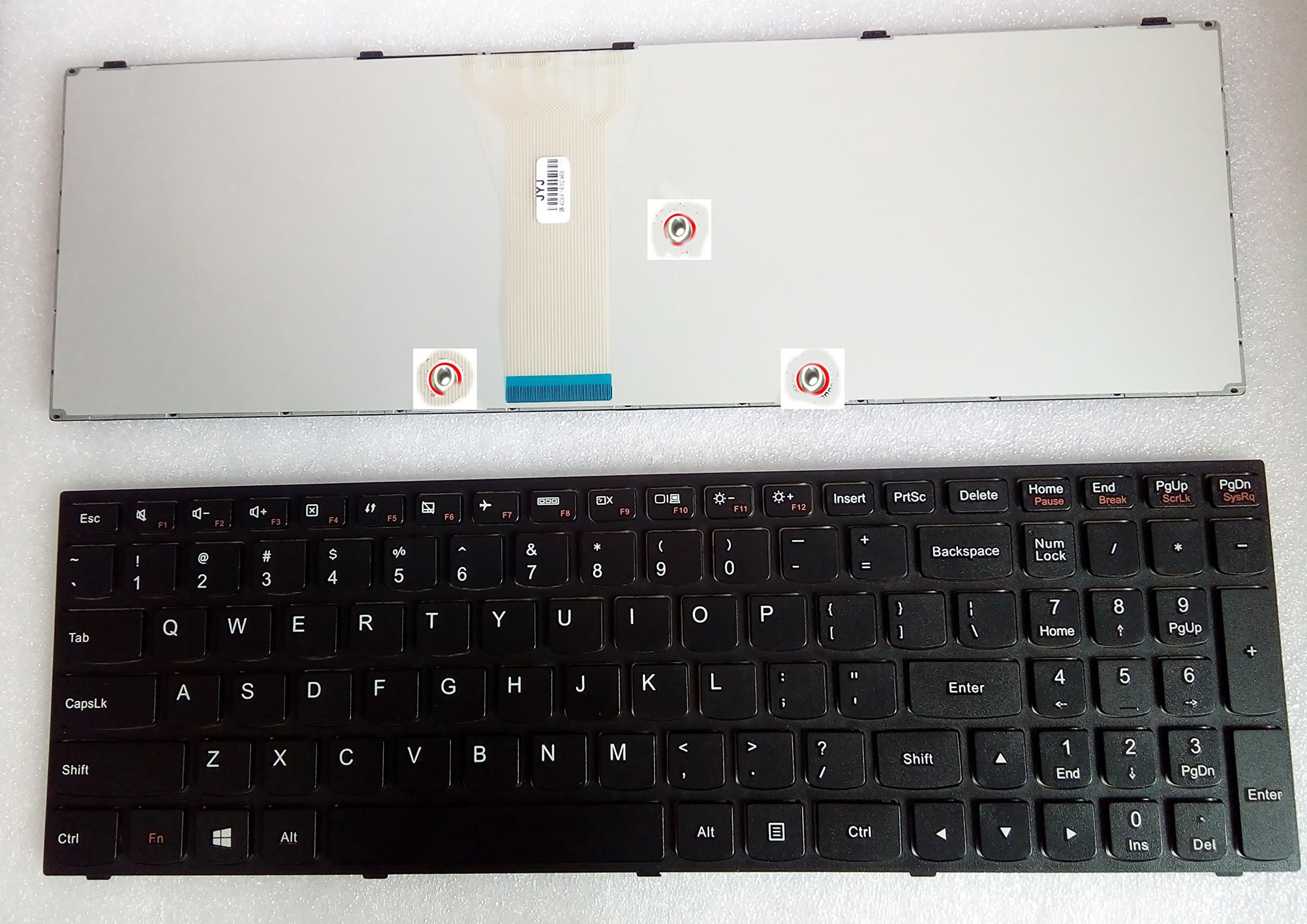 US Layout Replacement Keyboard for Lenovo Ideapad 300-15IBR 300-17ISK 305-15IBD 500-15ISK T6G1-SW