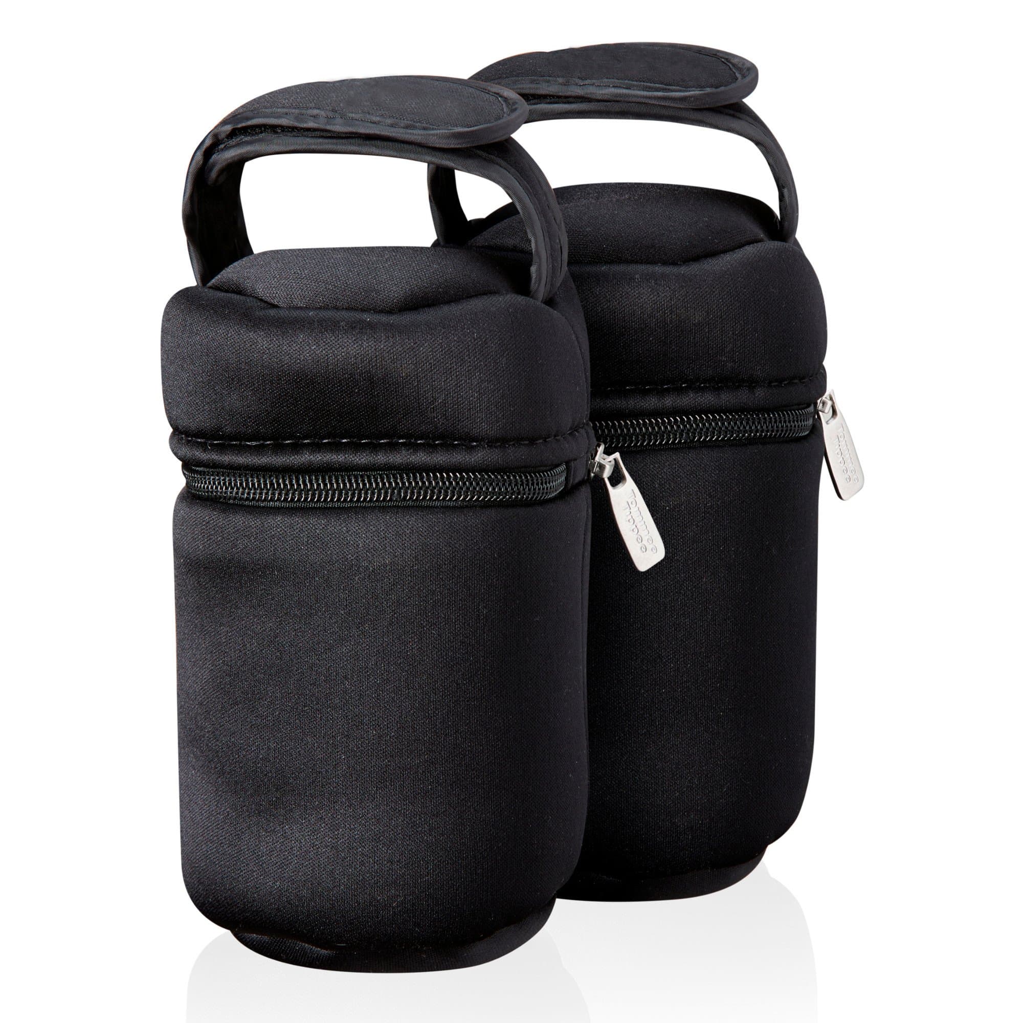 Closer to Nature Insulated Bottle Carriers (Black, 2 Pieces)