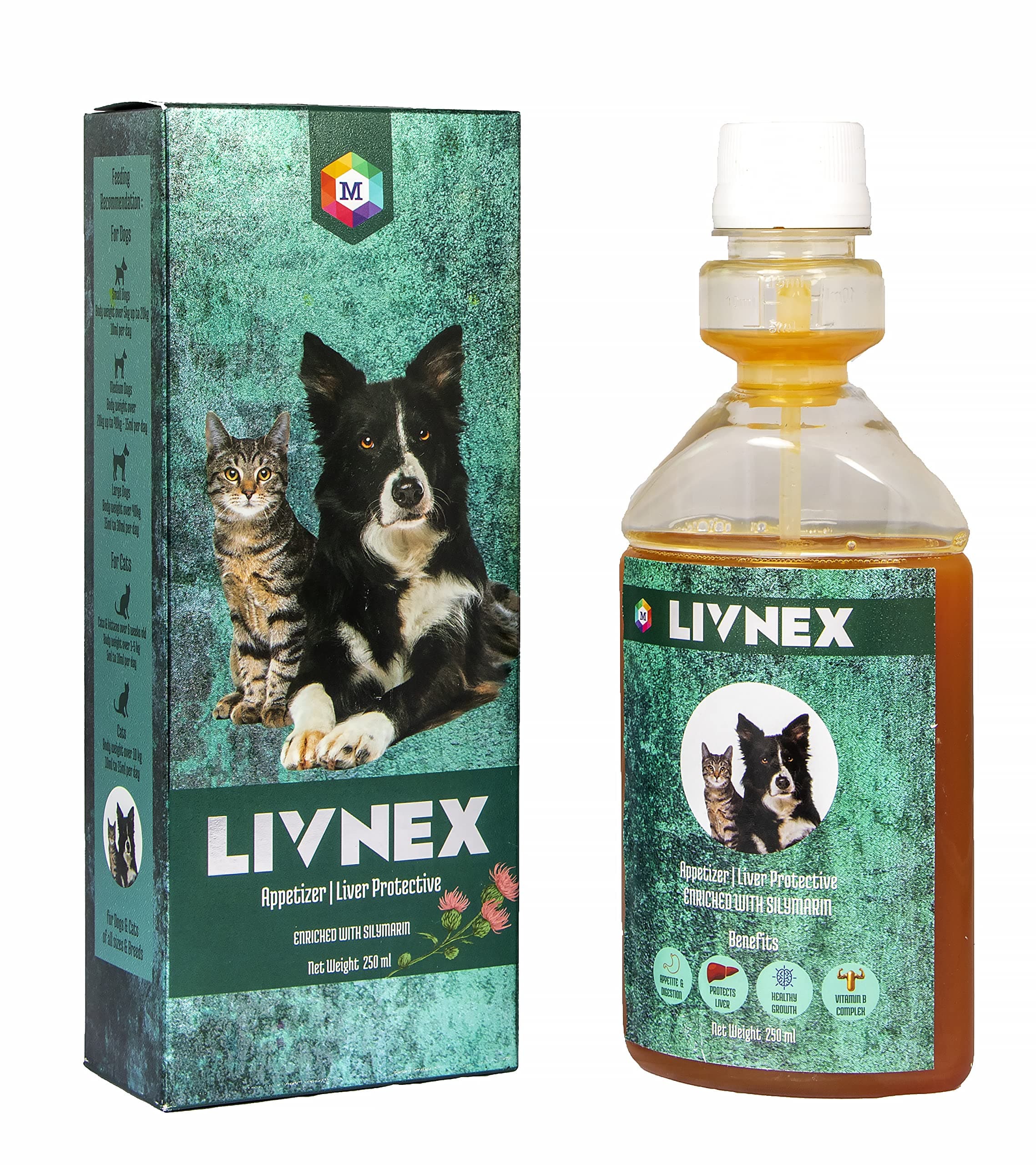 Medfly Healthcare LivNex Syrup for Digestion and Absorption of Food for Dogs and Cats (250 ml)