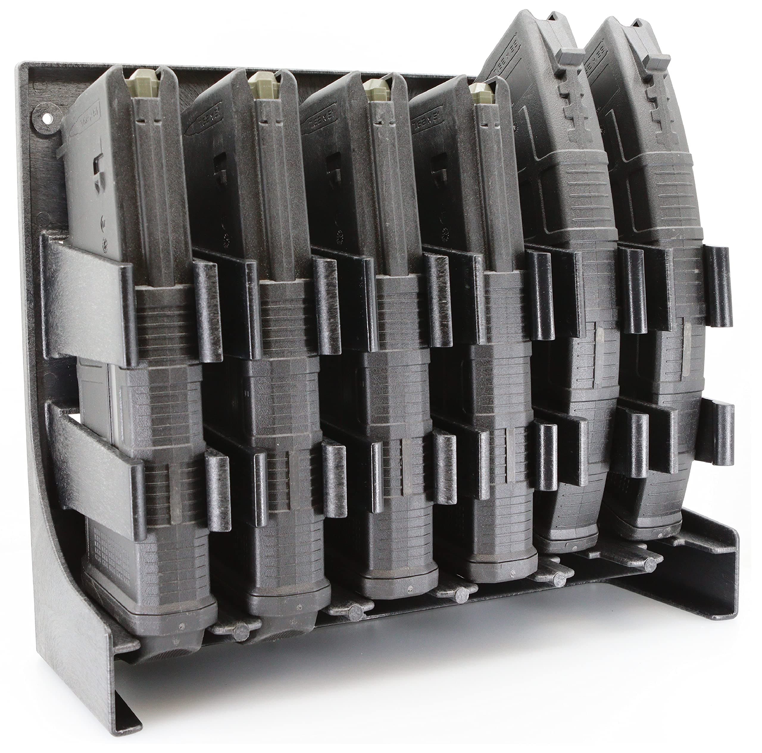 MagStorage Solutions Universal 7.62x39/7.62x51/.308 Magazine Holder, Mount to the outside of the safe or any steel surface using the Mag Storage Solutions Mag Holder Attachment Kit (SOLD SEPARATELY)