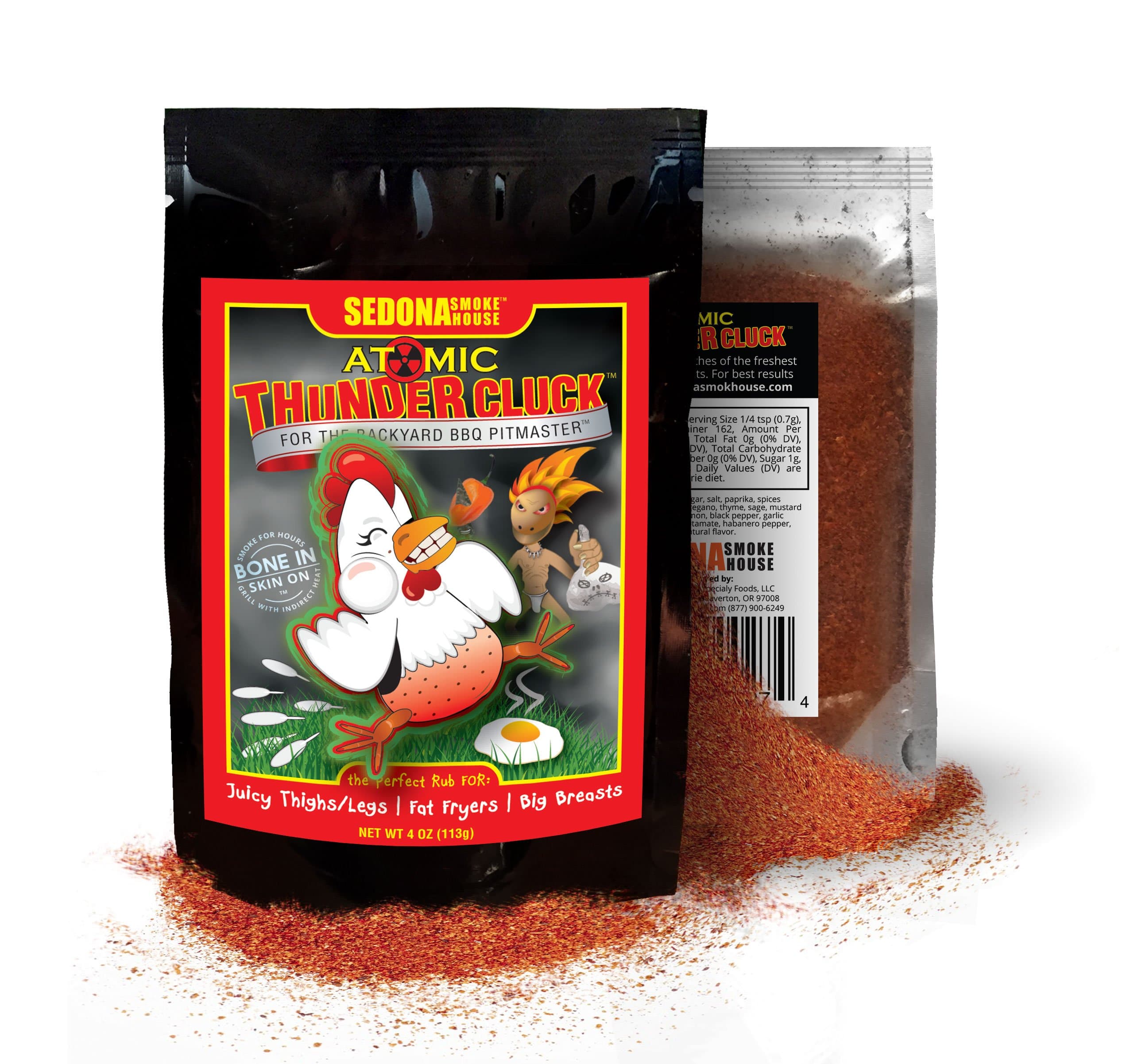 Sedona Smokehouse - Atomic Thunder Cluck Chicken Rub (4oz)