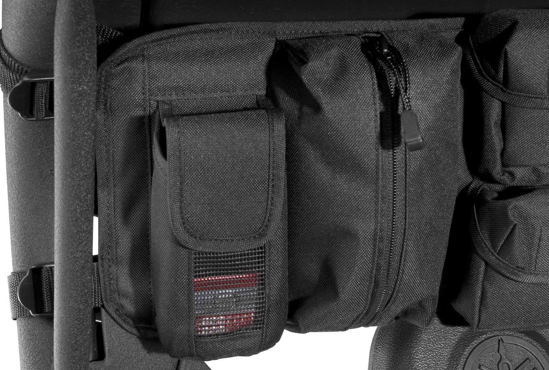 Quadboss UTV Roll Cage Organizer Black